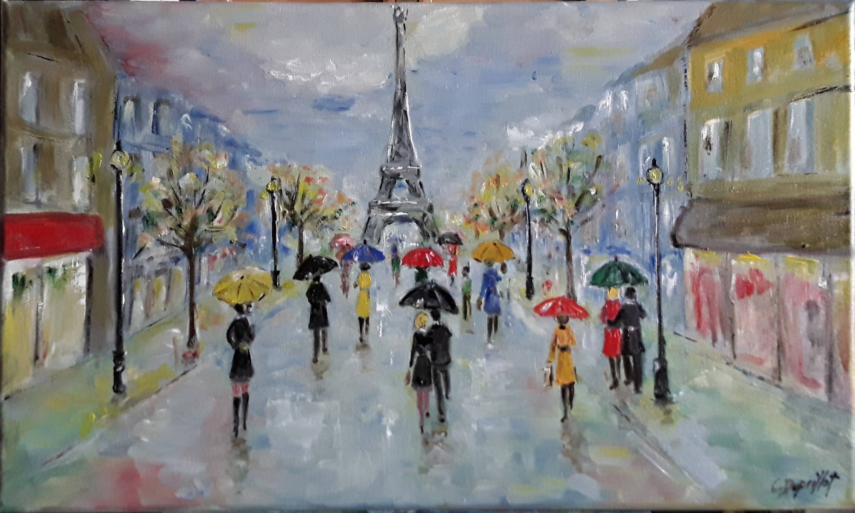 Les parapluies de Paris. 
