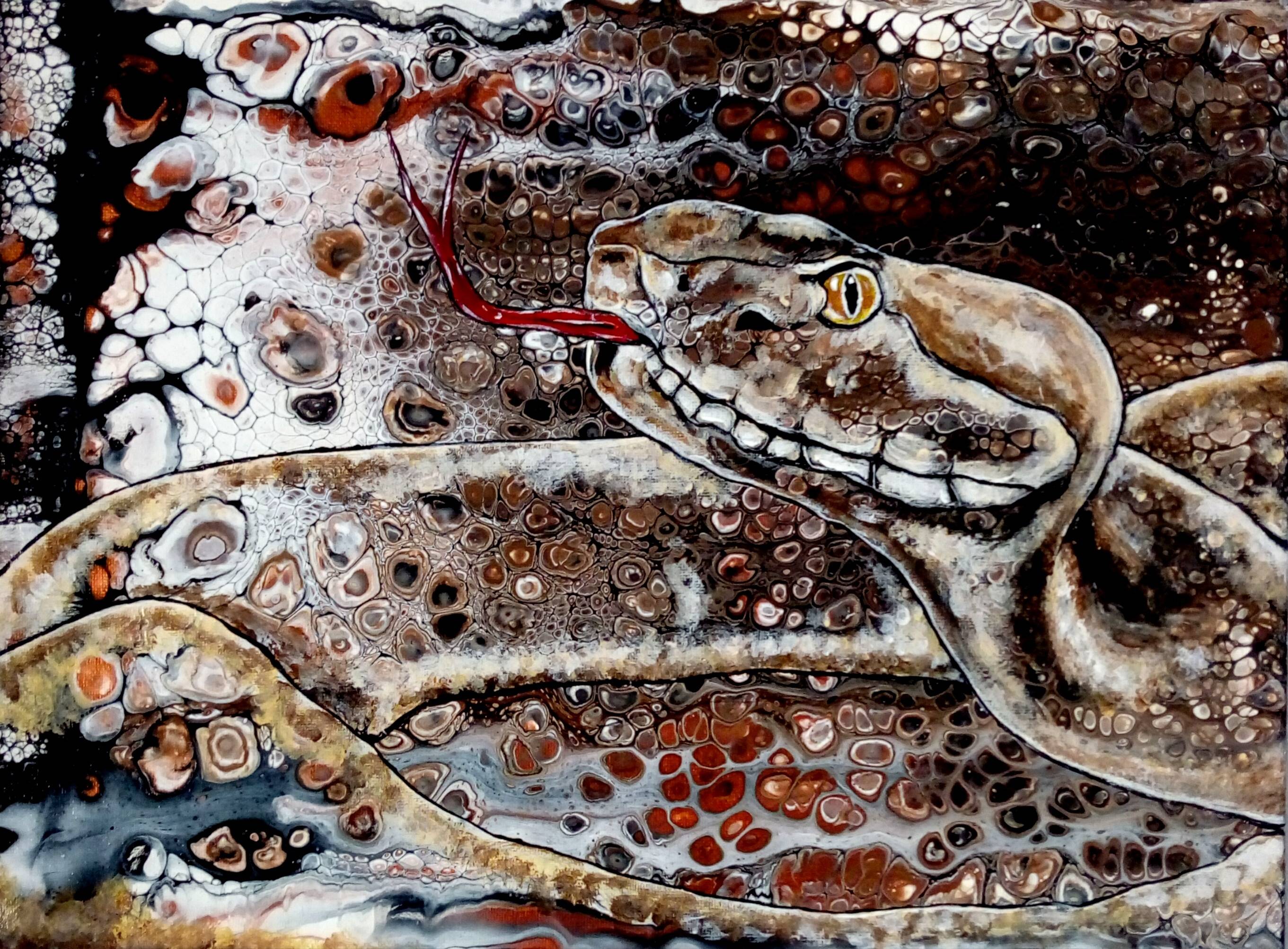 «Hissss», (The python). 