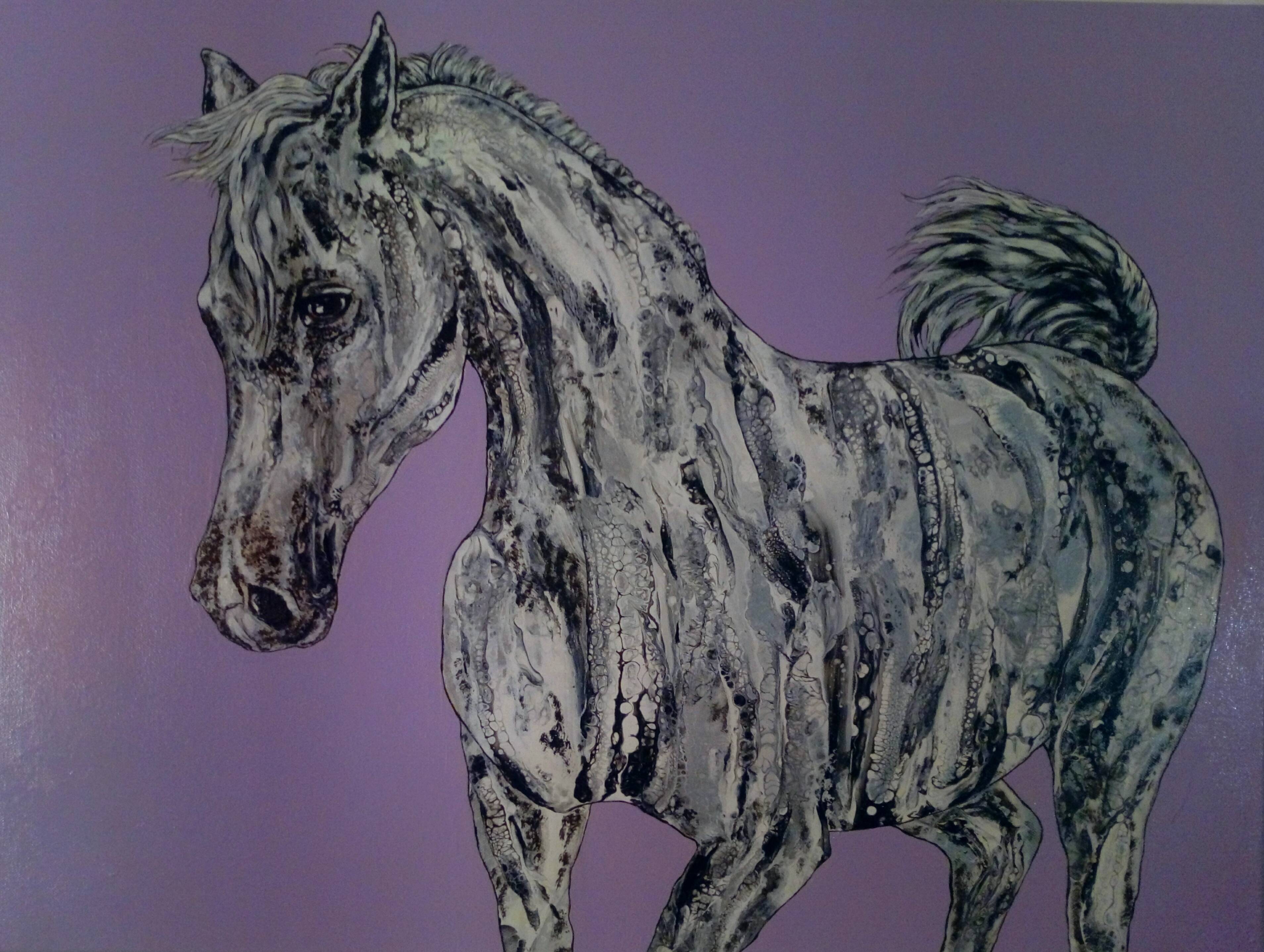 «Shades of grey» aka, a grey horse. 