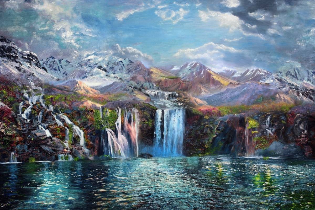 Below The Peaks. Kenneth Halvorsen Halvorsen Fine Art