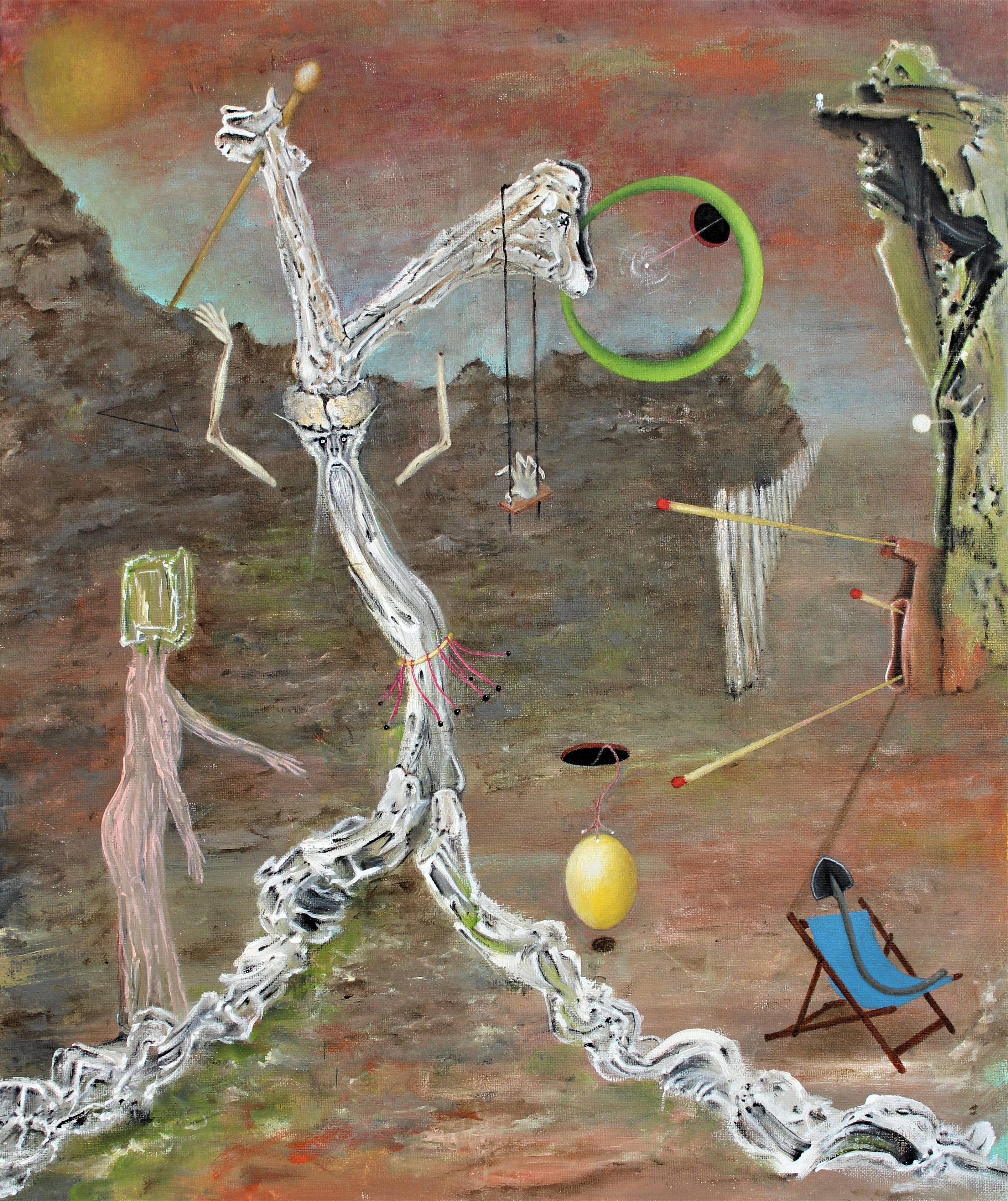 Et germe l'âme… (Acrylique sur toile 60cmX50cm). 