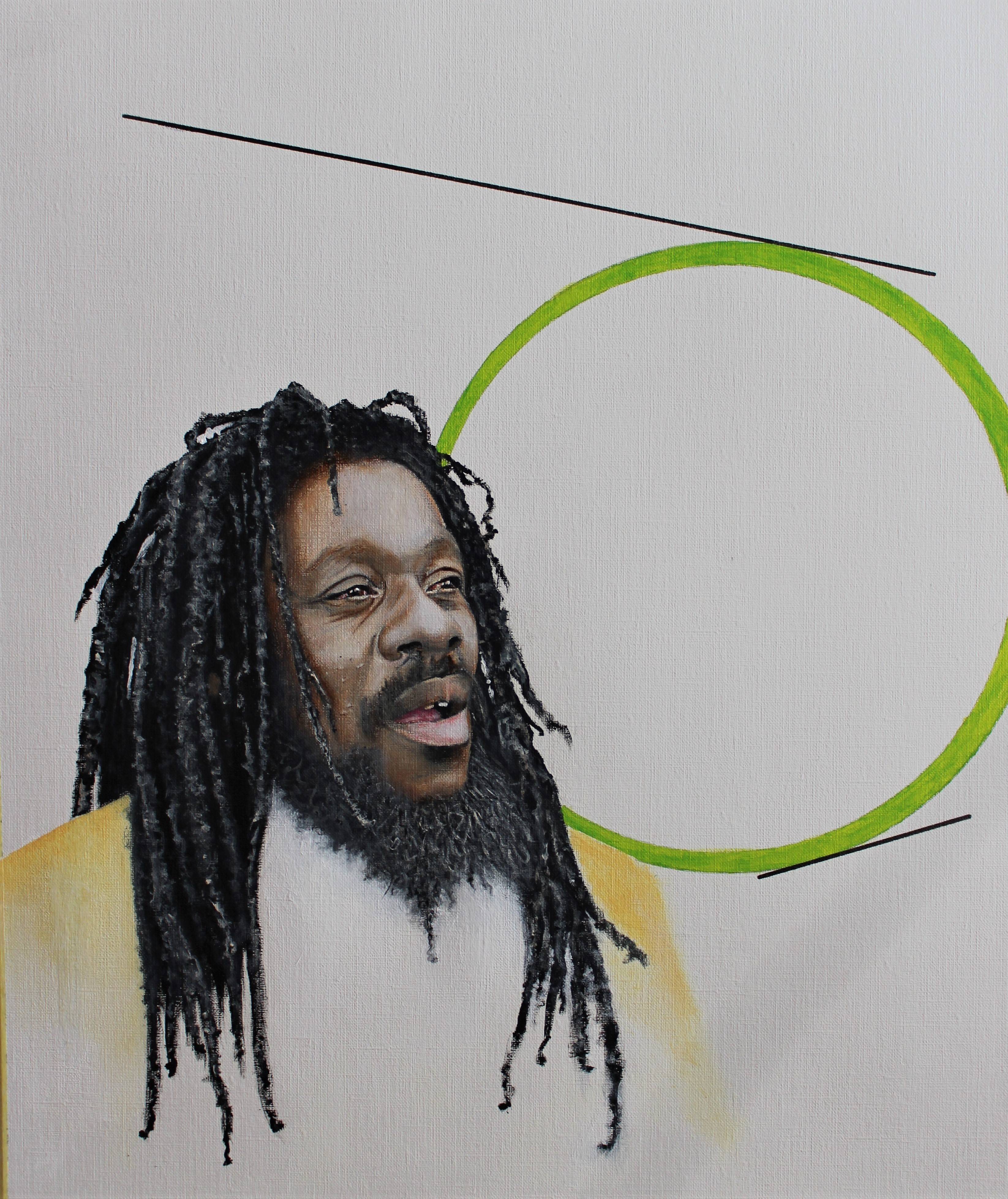 Dennis Brown (acrylique sur papier 46cmx38cm). 