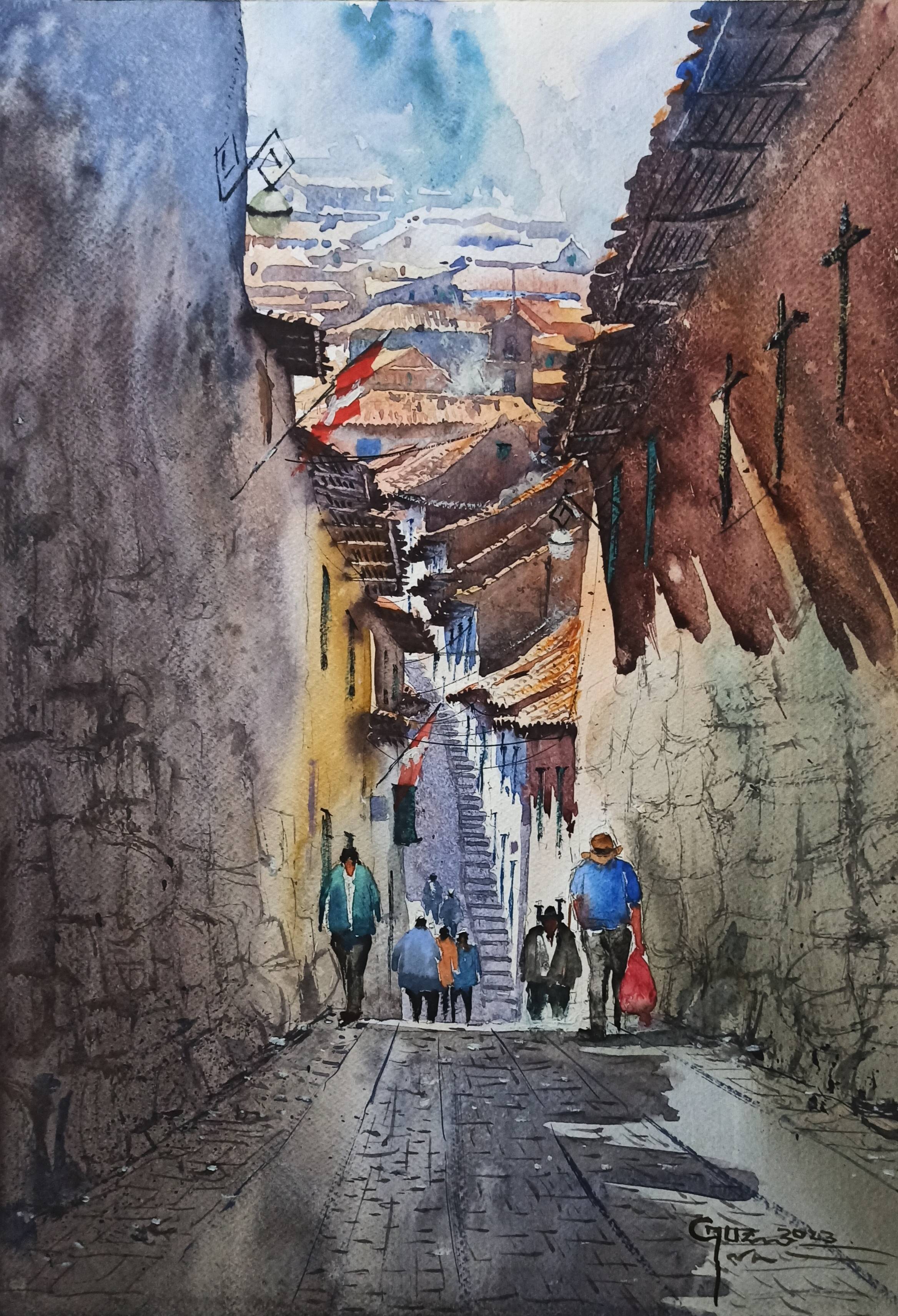 Calle de la piedra de doce ángulos. Cruz