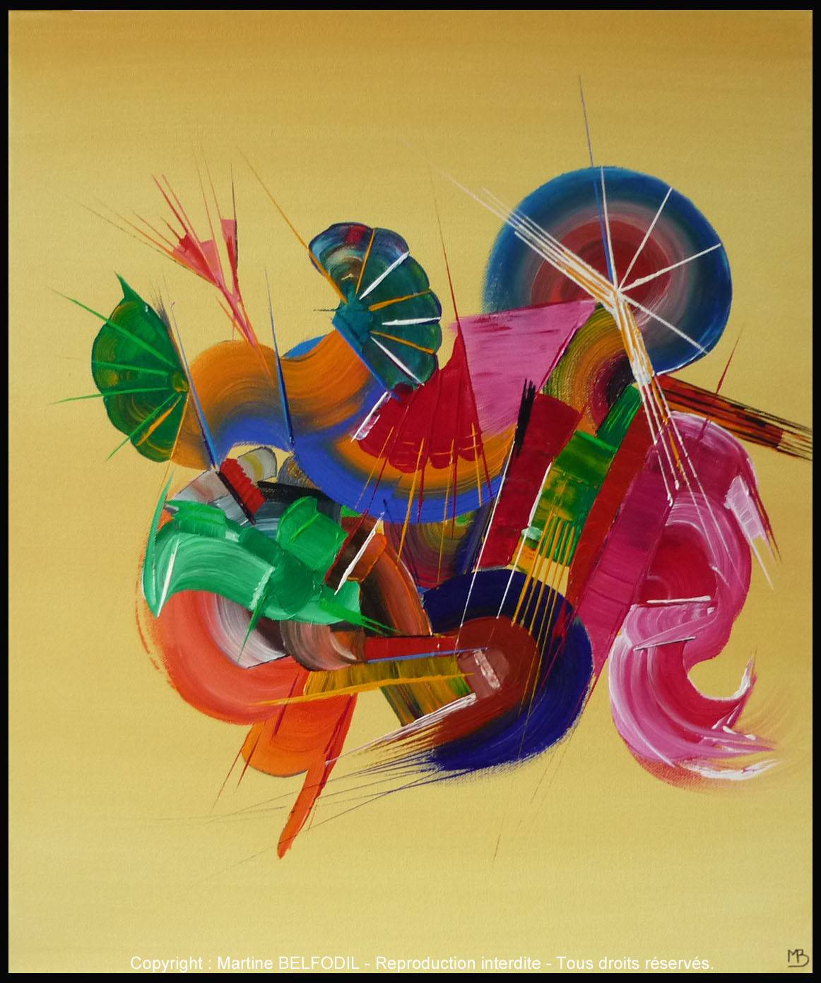 Peinture abstraite Musique. 