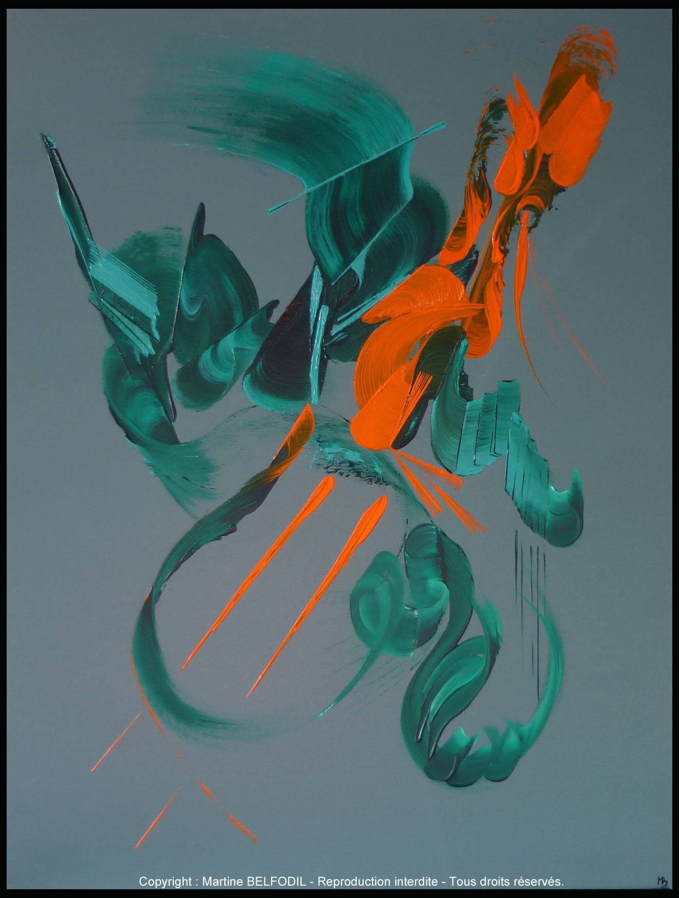 Peinture abstraite Désir. 