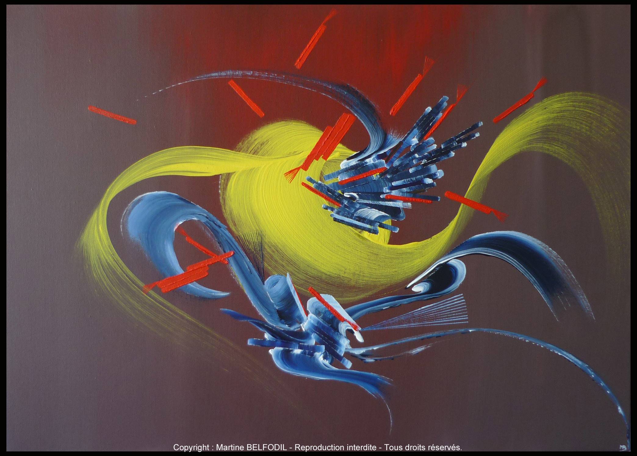 Peinture abstraite Abondance. 