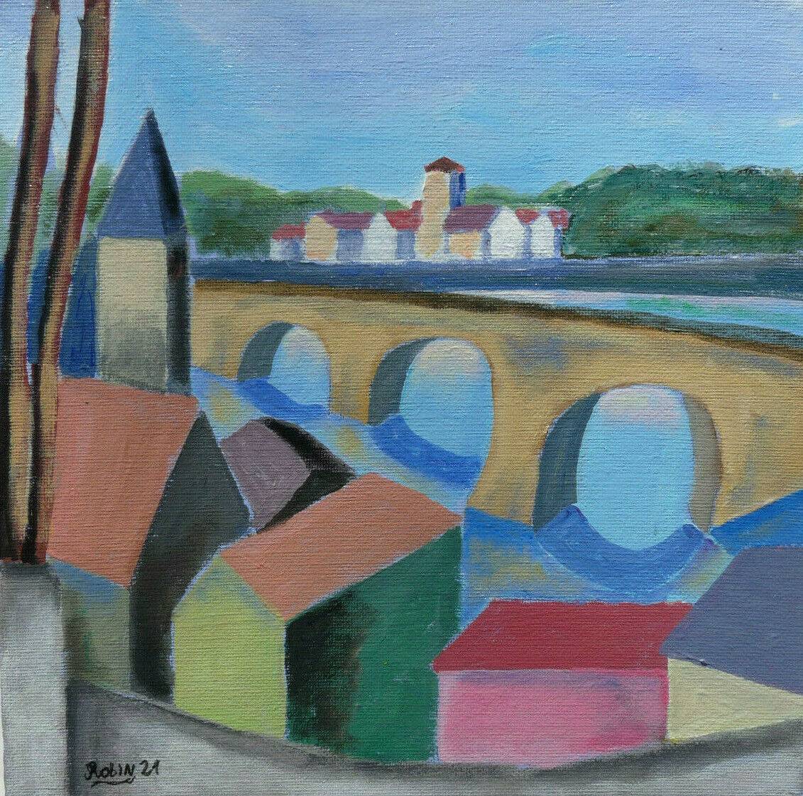 Vieux pont sur la loire. Jean-Claude Robin