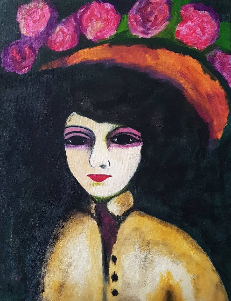 Le chapeau de roses. Lallement Martine Art'et Miss