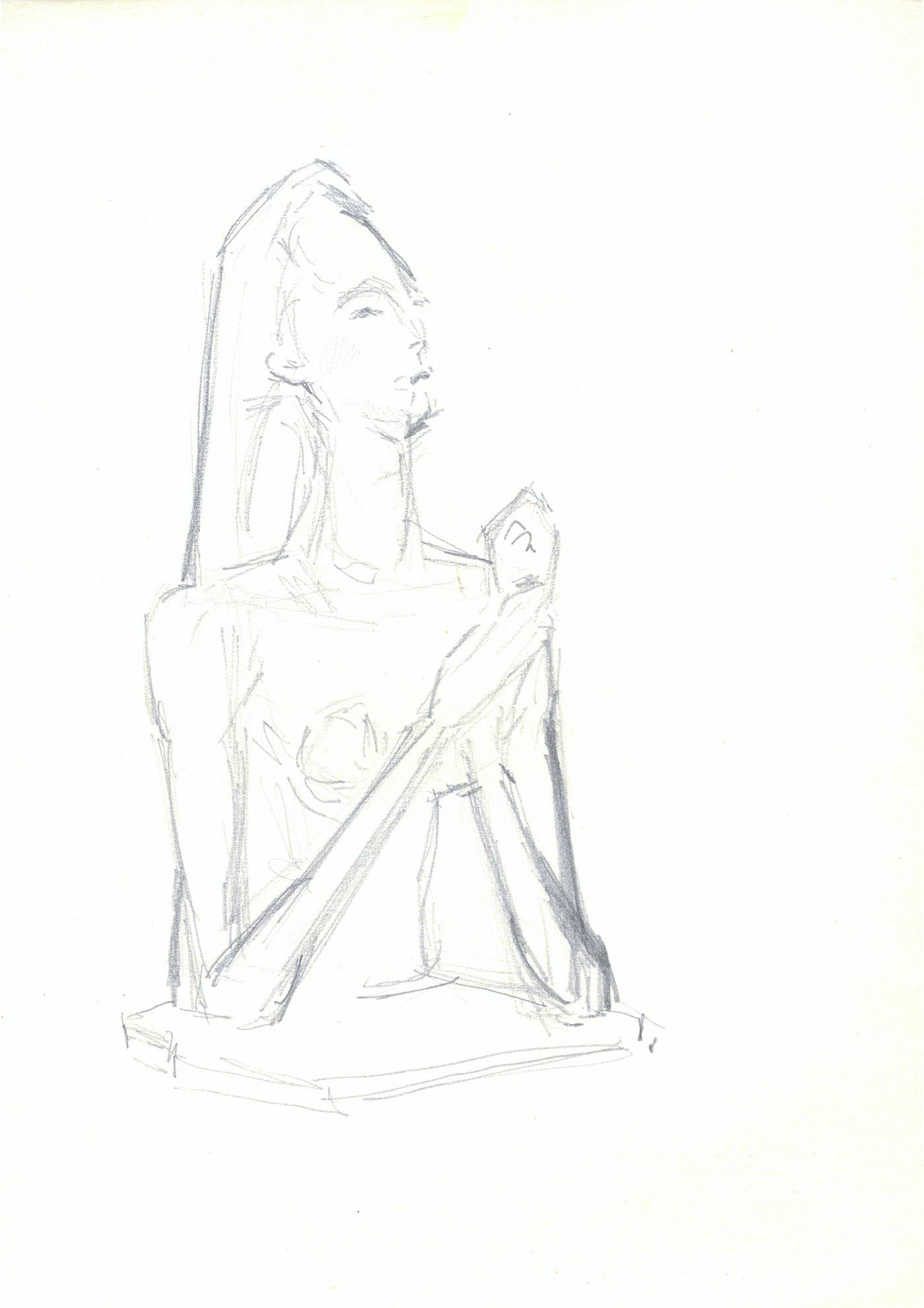 Study after Wilhelm Lehmbruck („Betende“). Alexander Einsiedel Alexander Einsiedel