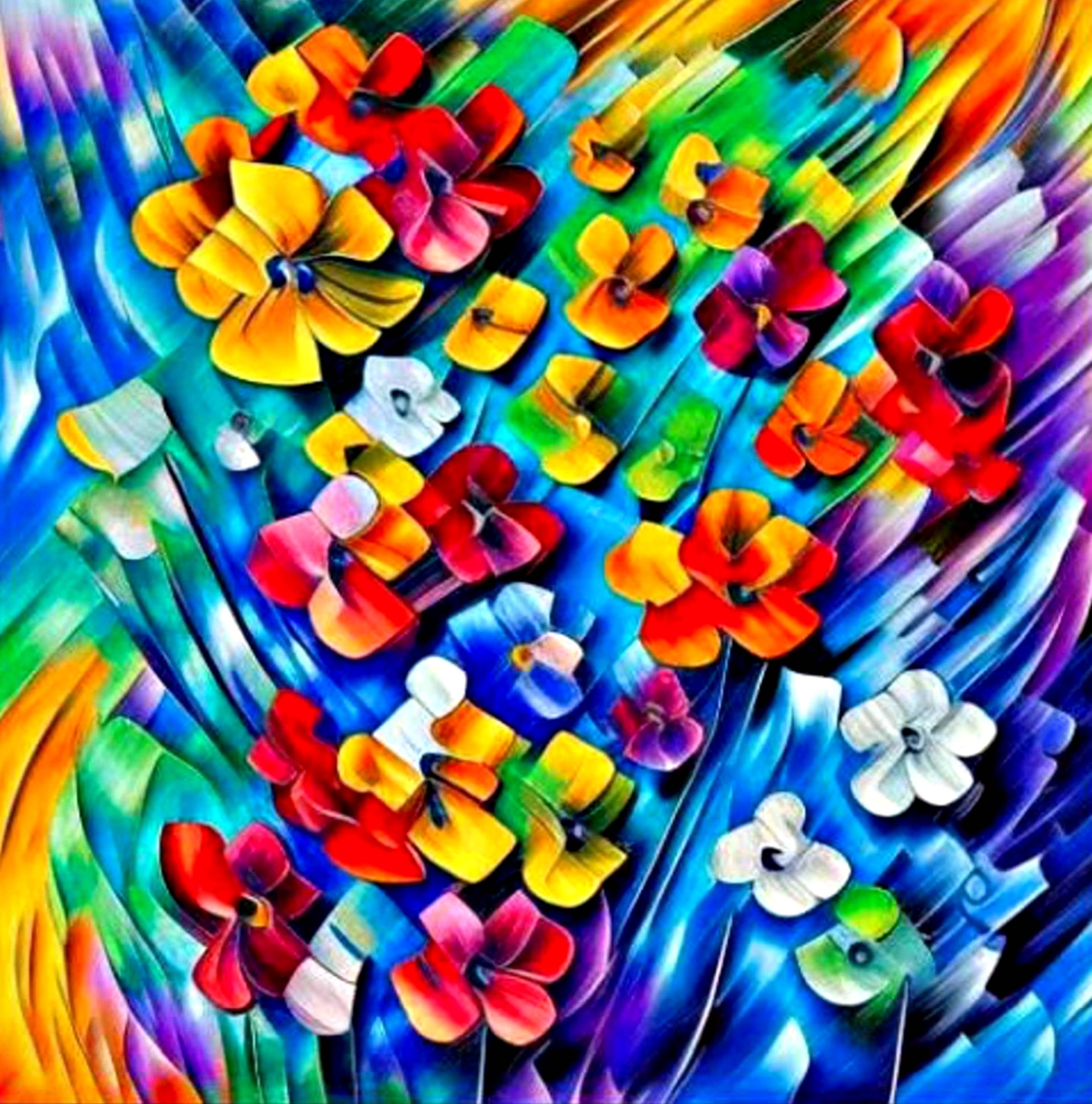 Blomsterabstraksjon 12. 