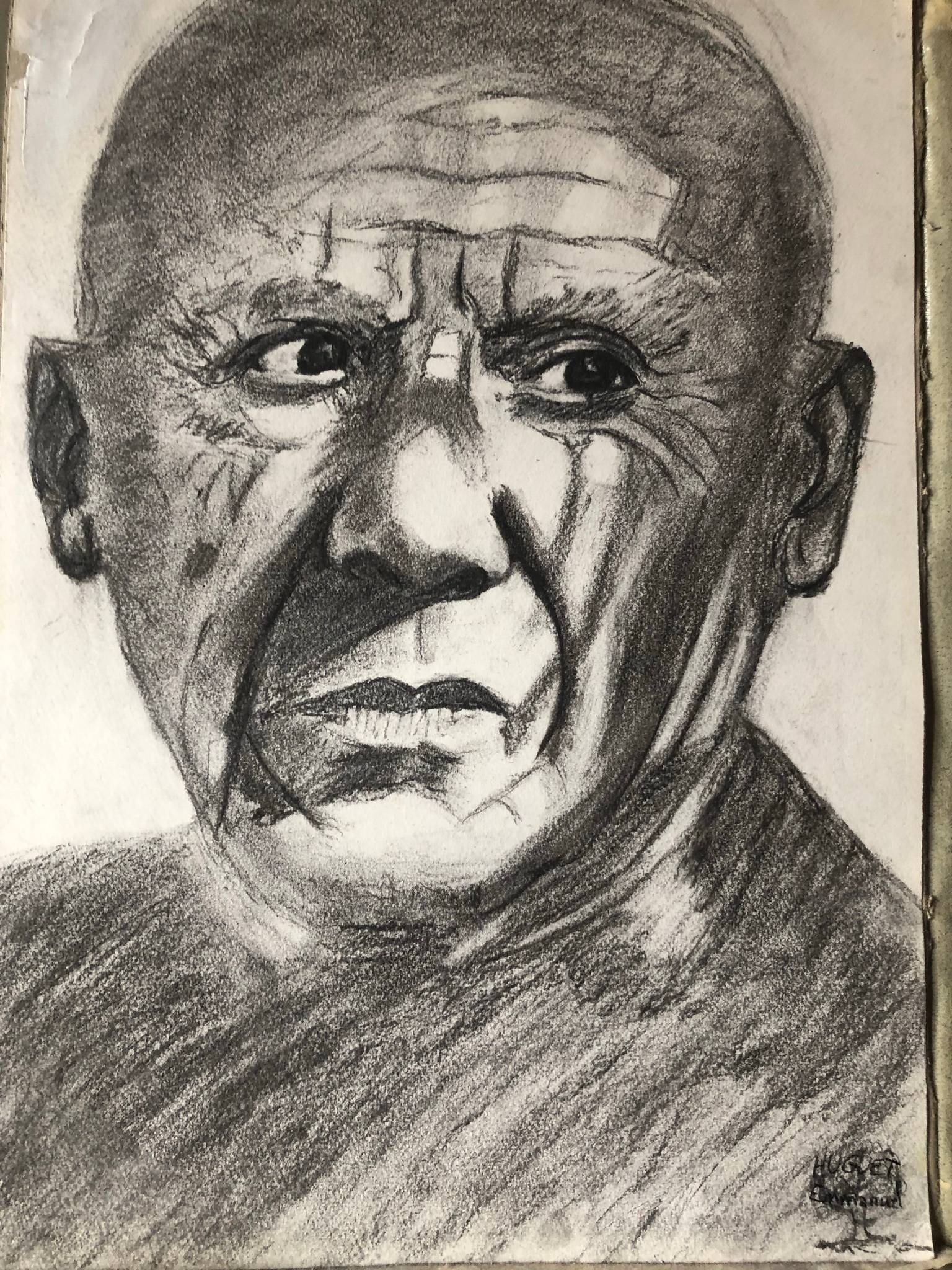 Portrait d’un artiste peintre très connu. Emmanuel Huguet