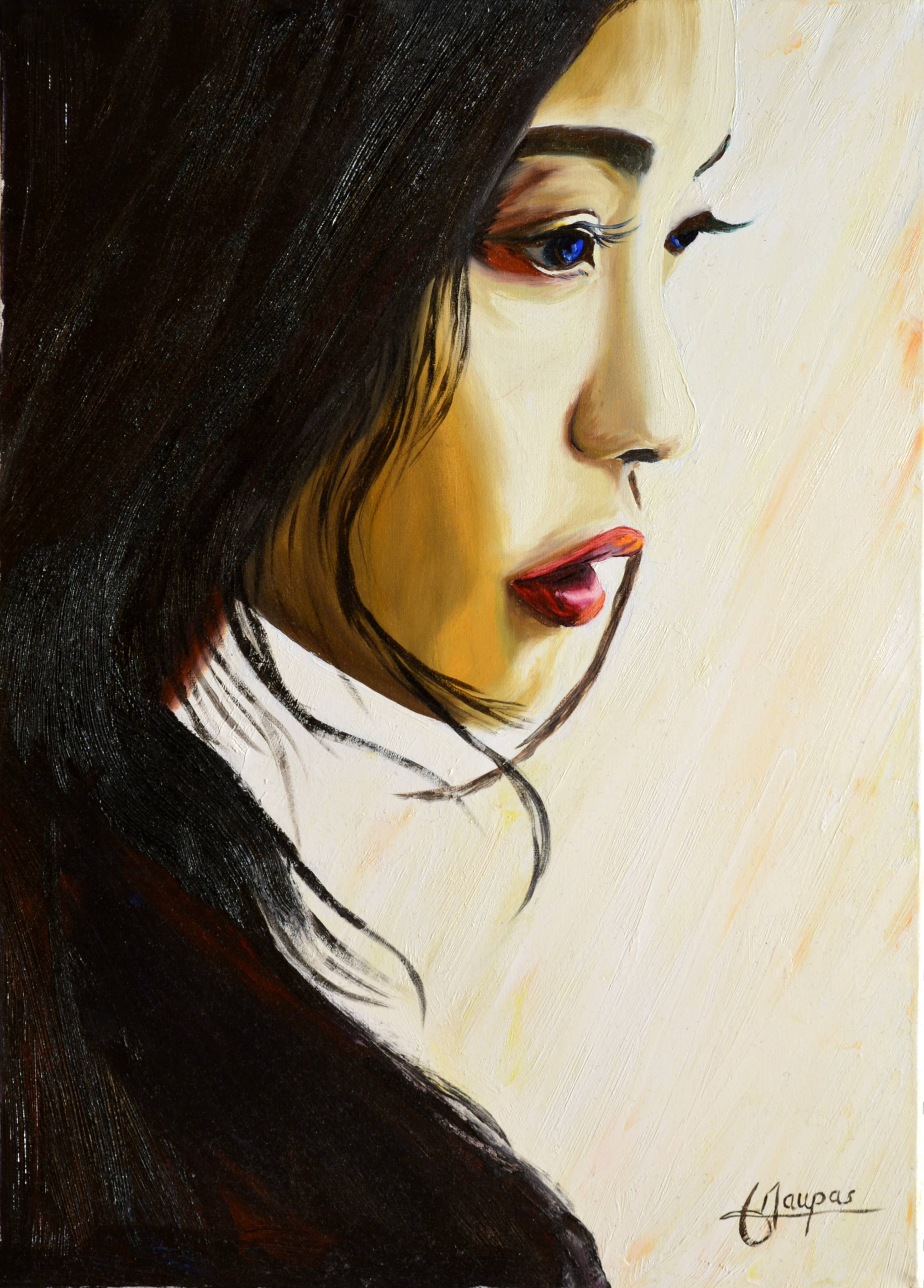Portrait femme japonaise. Jacques Maupas Jacques Maupas