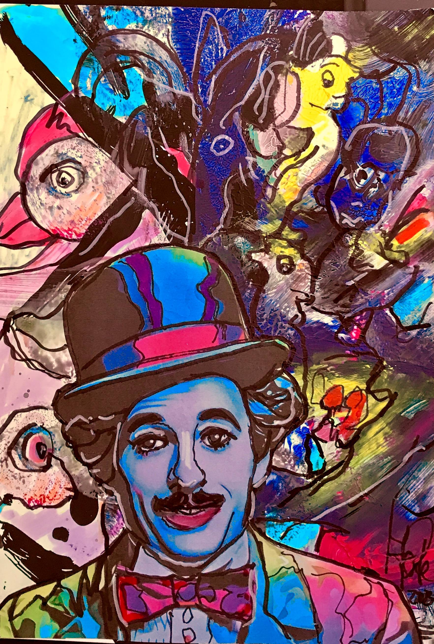 «Hommage an Charlie Chaplin» von 2023. 