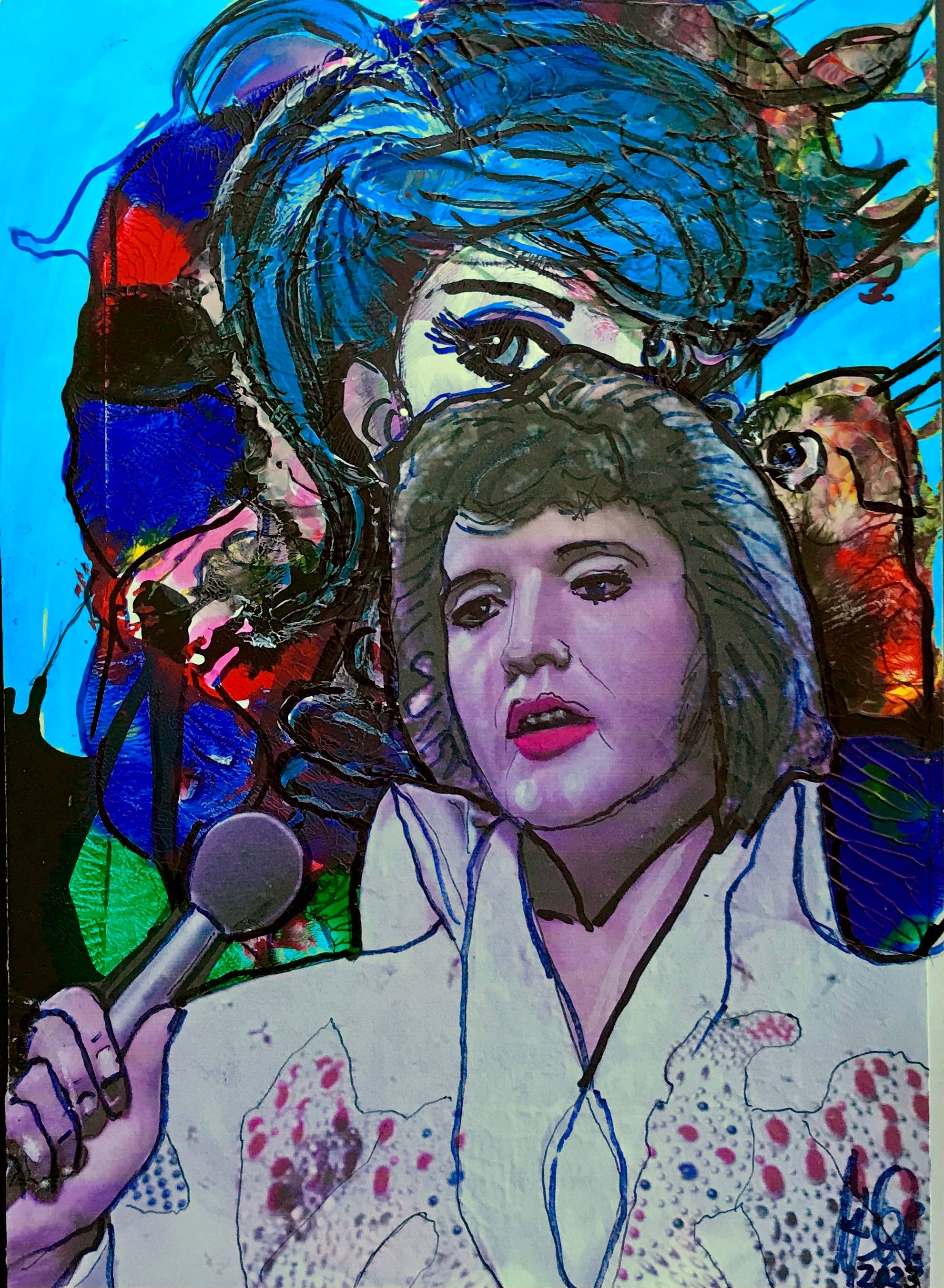 «Hommage an Elvis Presley». Von 2023. 