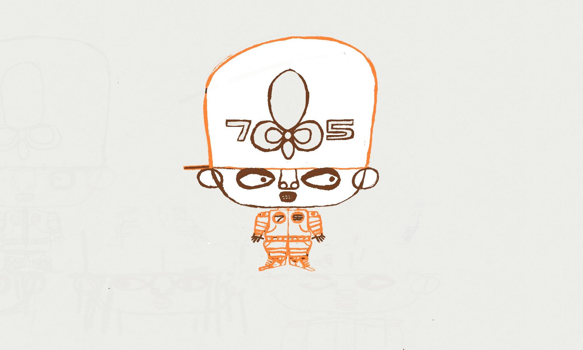 75 Hip Hop Baby 10 orange. Léva Ossengue-Ndenguet