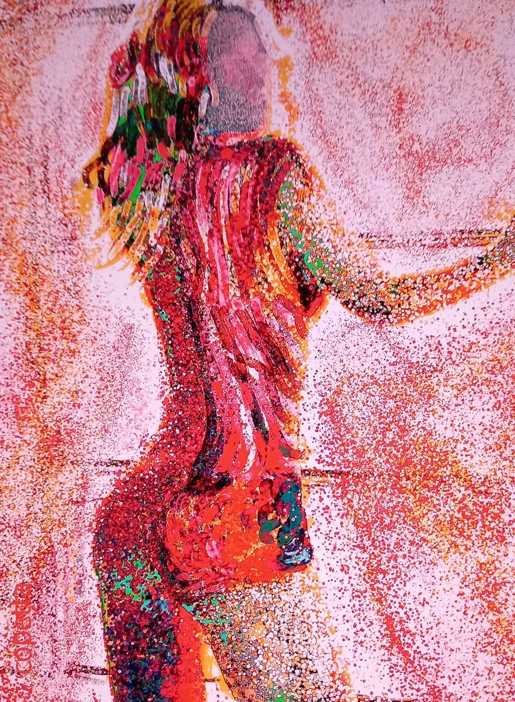 Fille ouvrant la fenêtre. Jean-Jacques Copetta