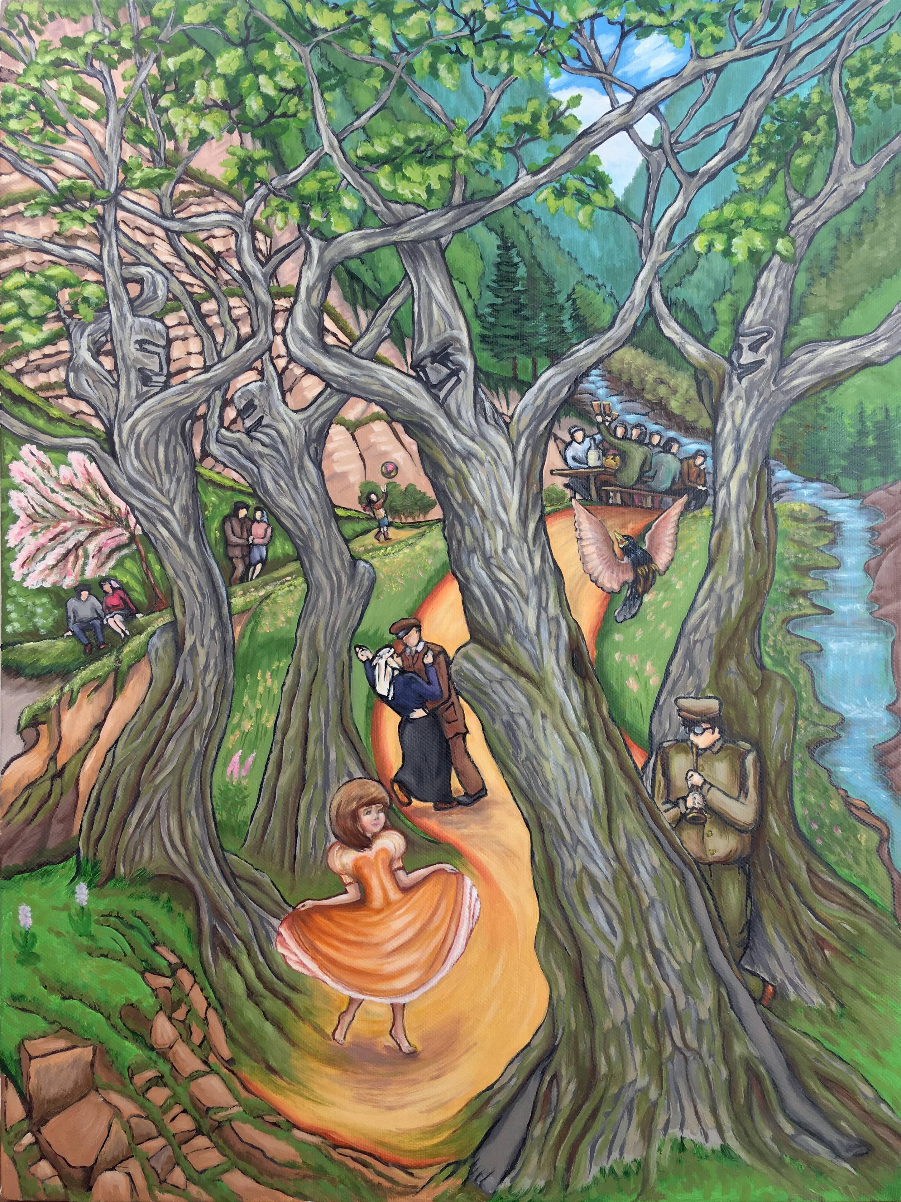 Dancing oaks. Fedor Aseev