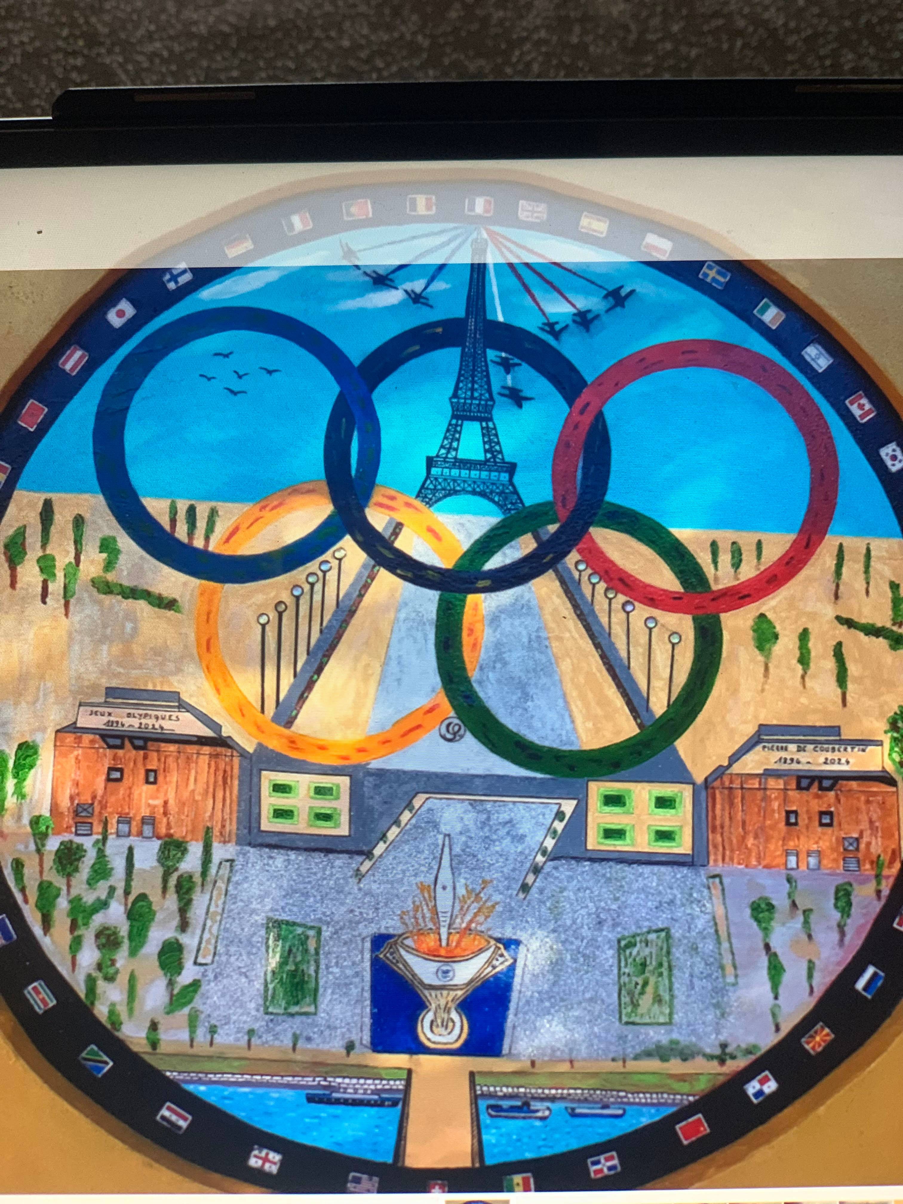 Inauguration des jeux olimpiques en france pour 2024.. Claude Sauvage Claude Sauvage