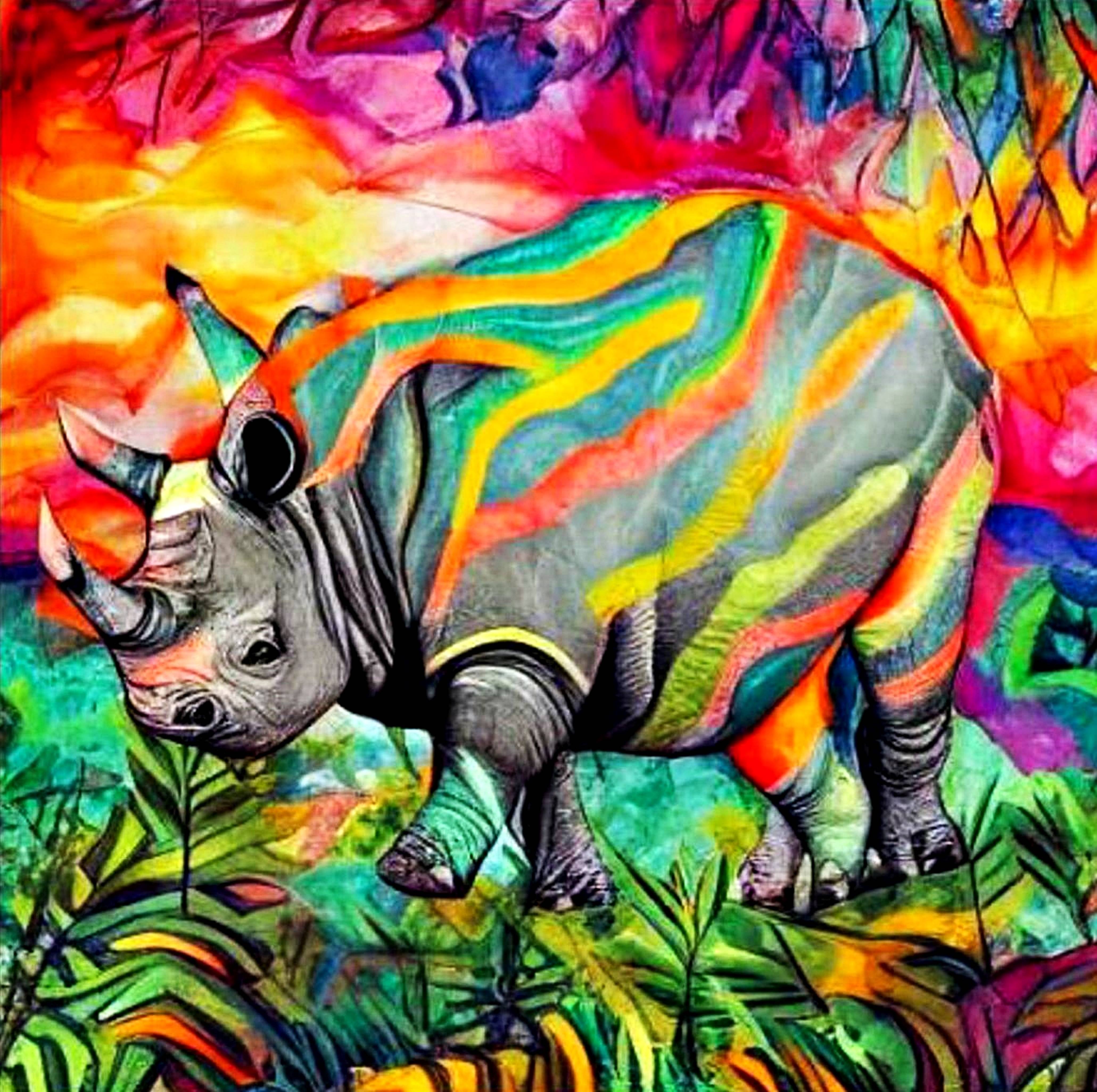 Striped Rhino. George Hutton Hunter