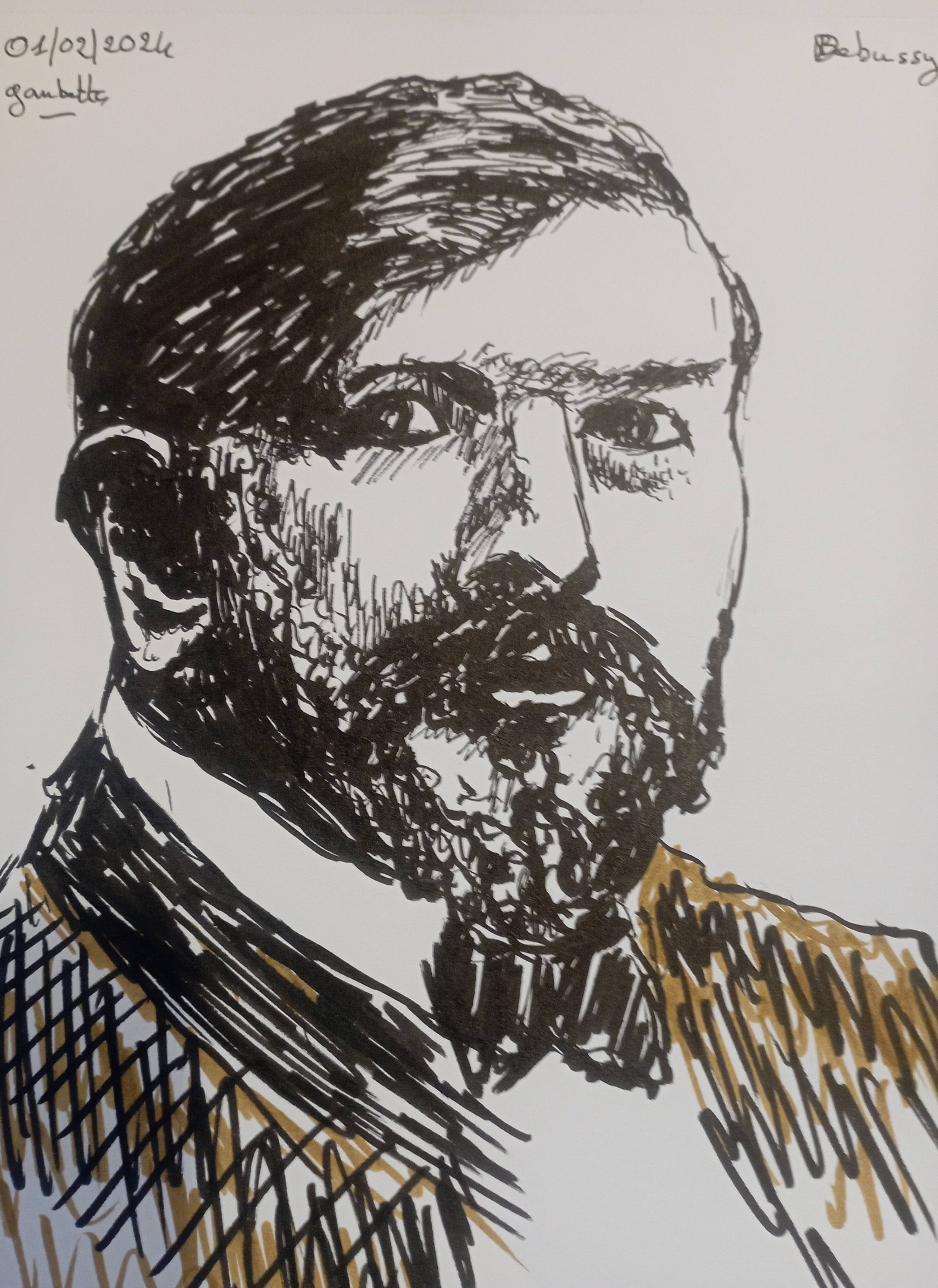 Etude sur un portrait de Debussy. Antoine Gambetta