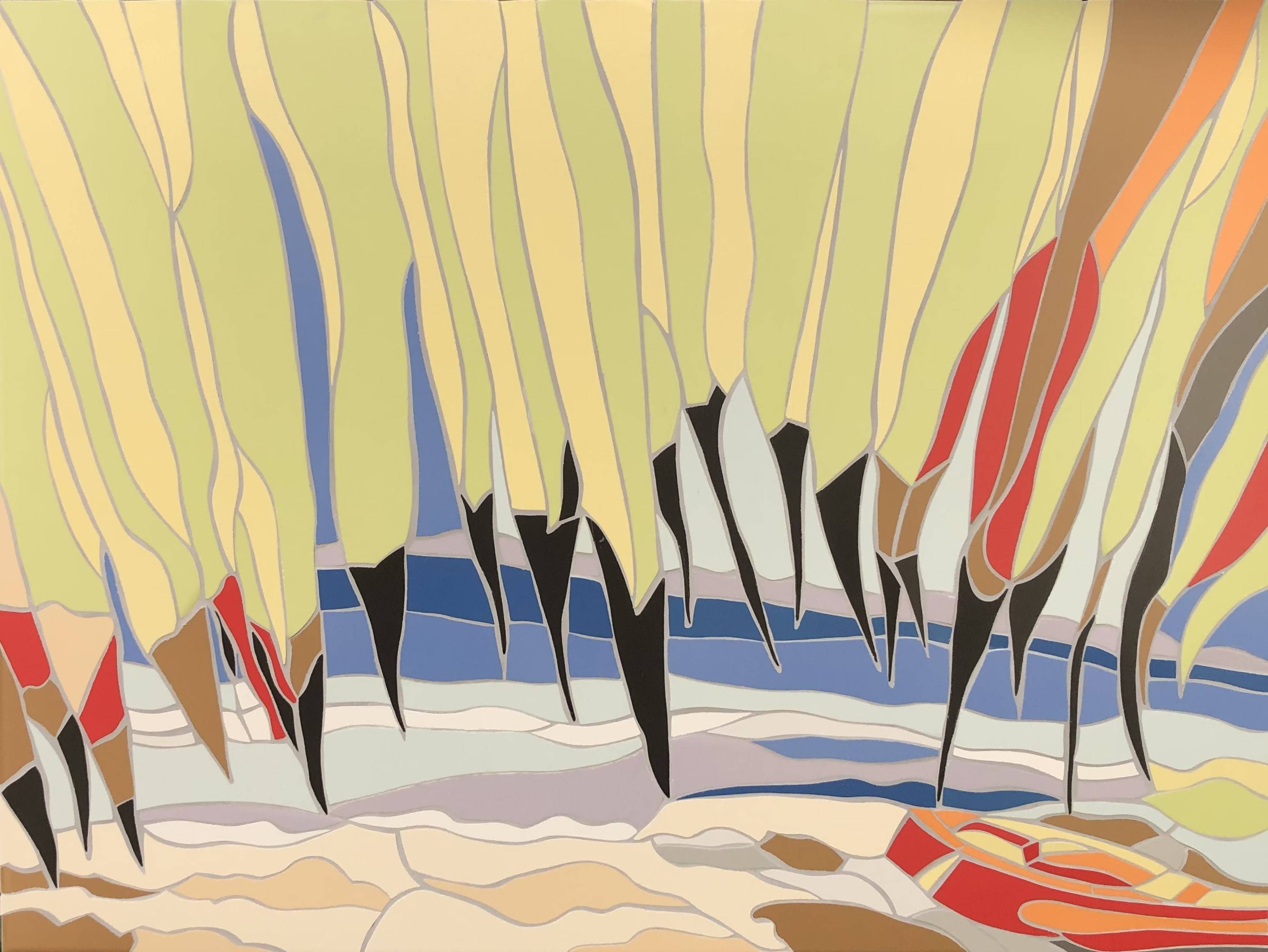 Une plage sous un pandanus, Nouvelle Calédonie.. Christian Portier