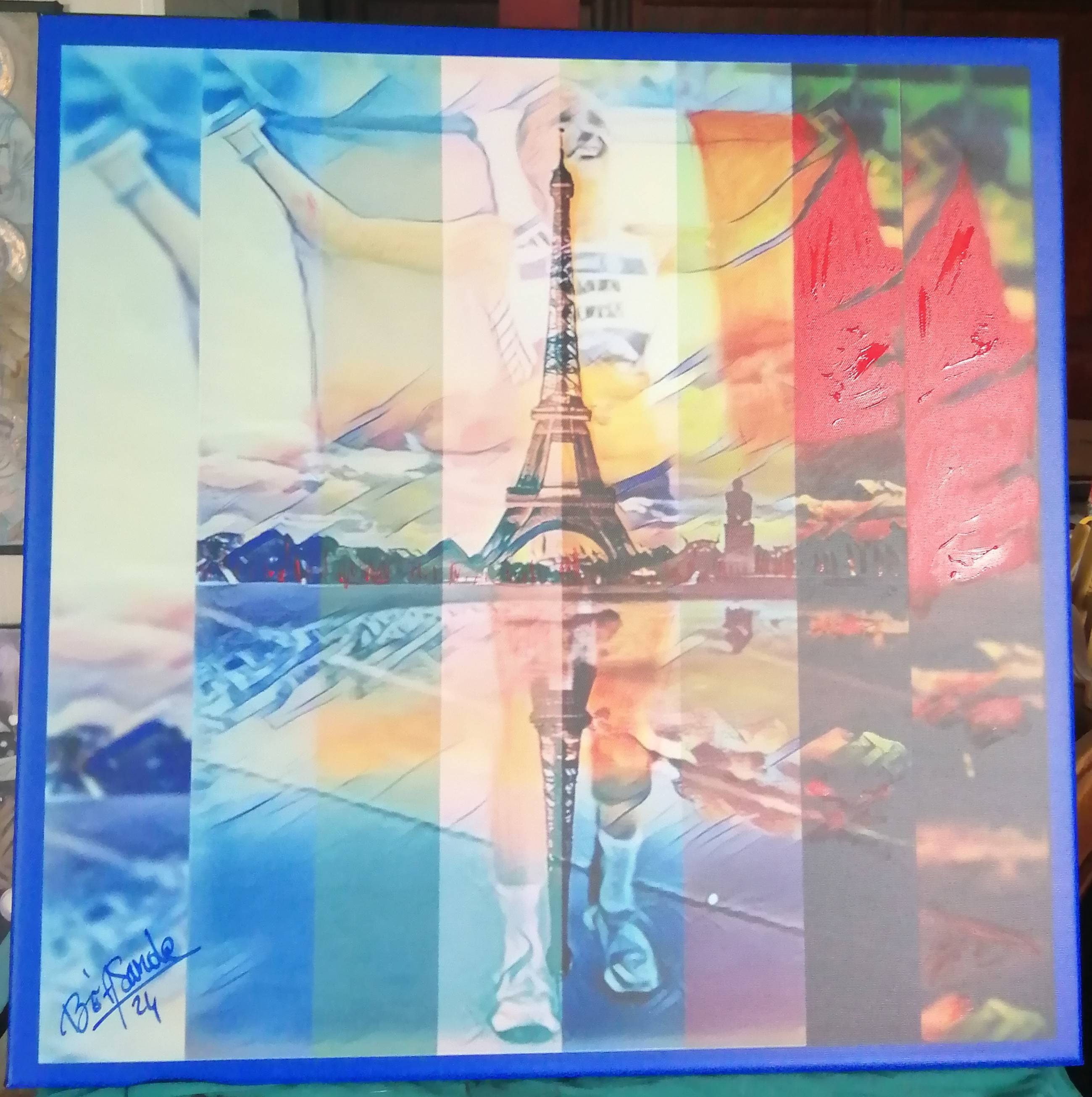 Paris  j-o. Beasande Beasande Artiste Peintre