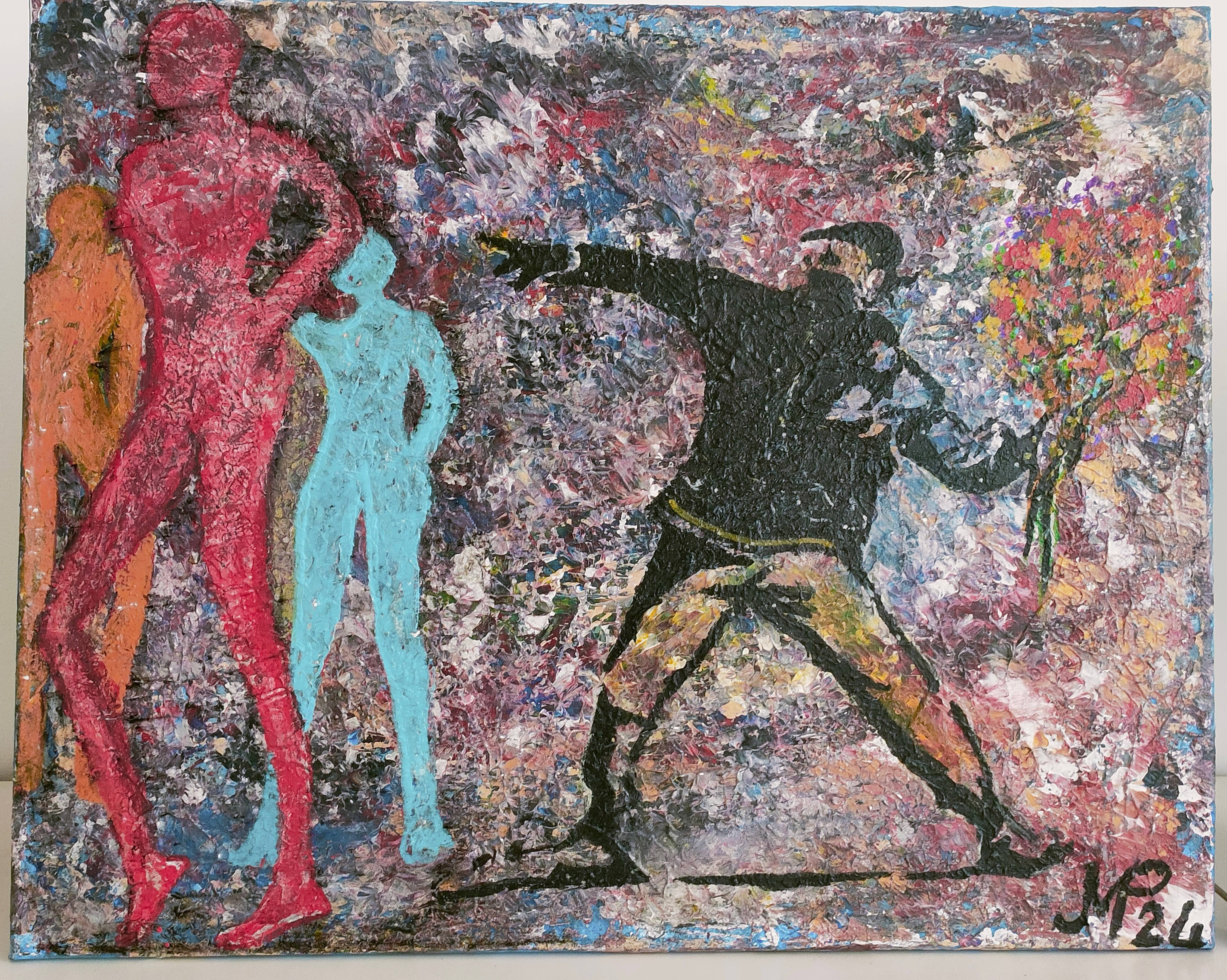Agression avec bouquet. Jmp Jean-Marie Passeron