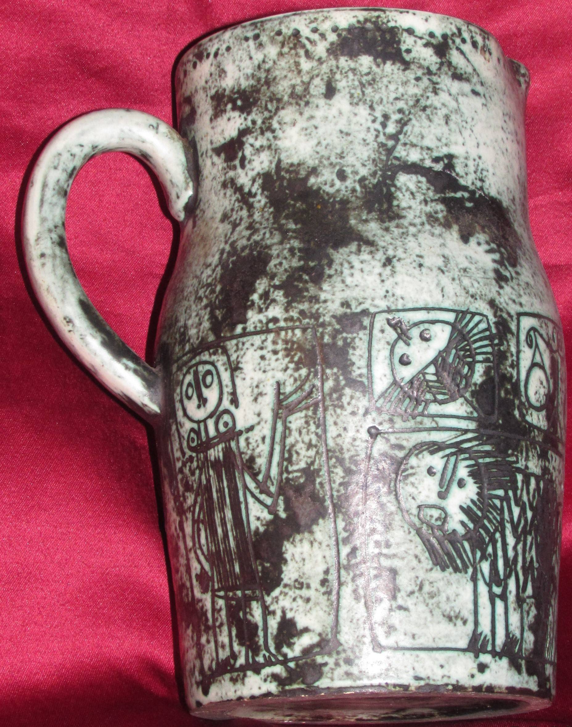 Jacques Blin : Vase-cruche. Jacques Blin (°1920 - +1995). Historien d'art, Archéologue; Chercheur Free-Lance (Er)