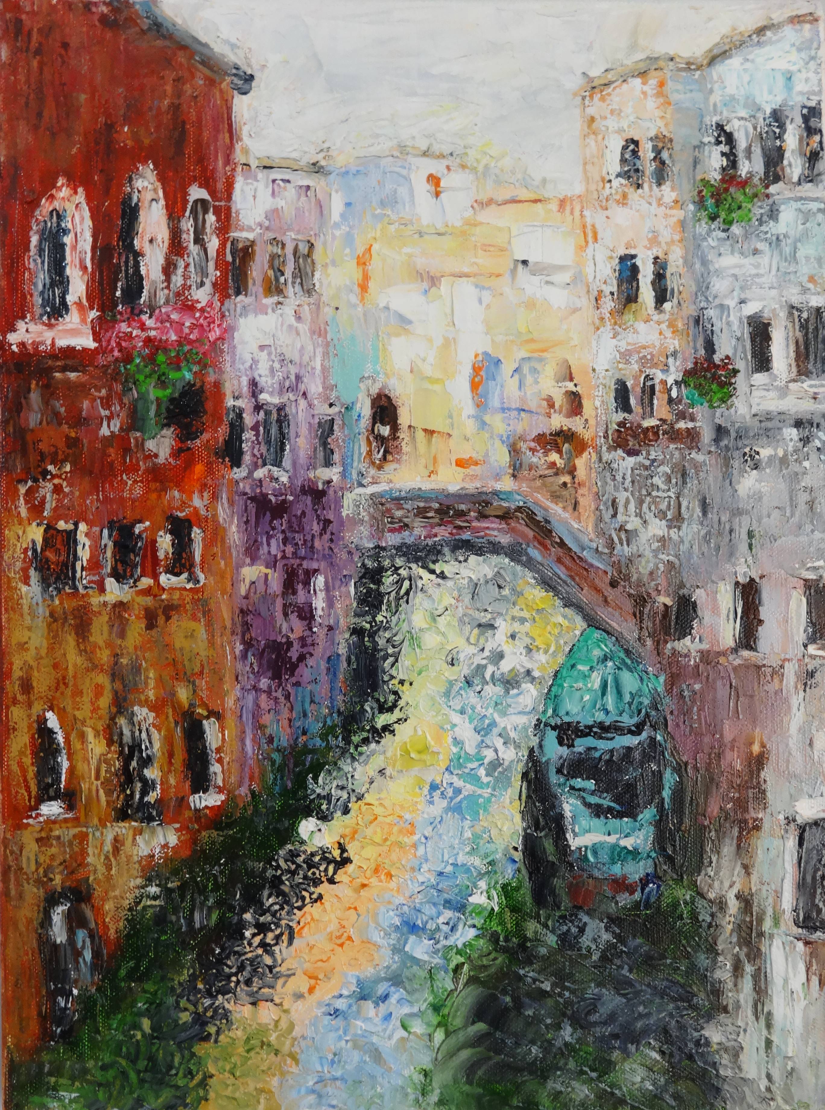 Venice Italy - Original Oil Painting. Indrani Ghosh