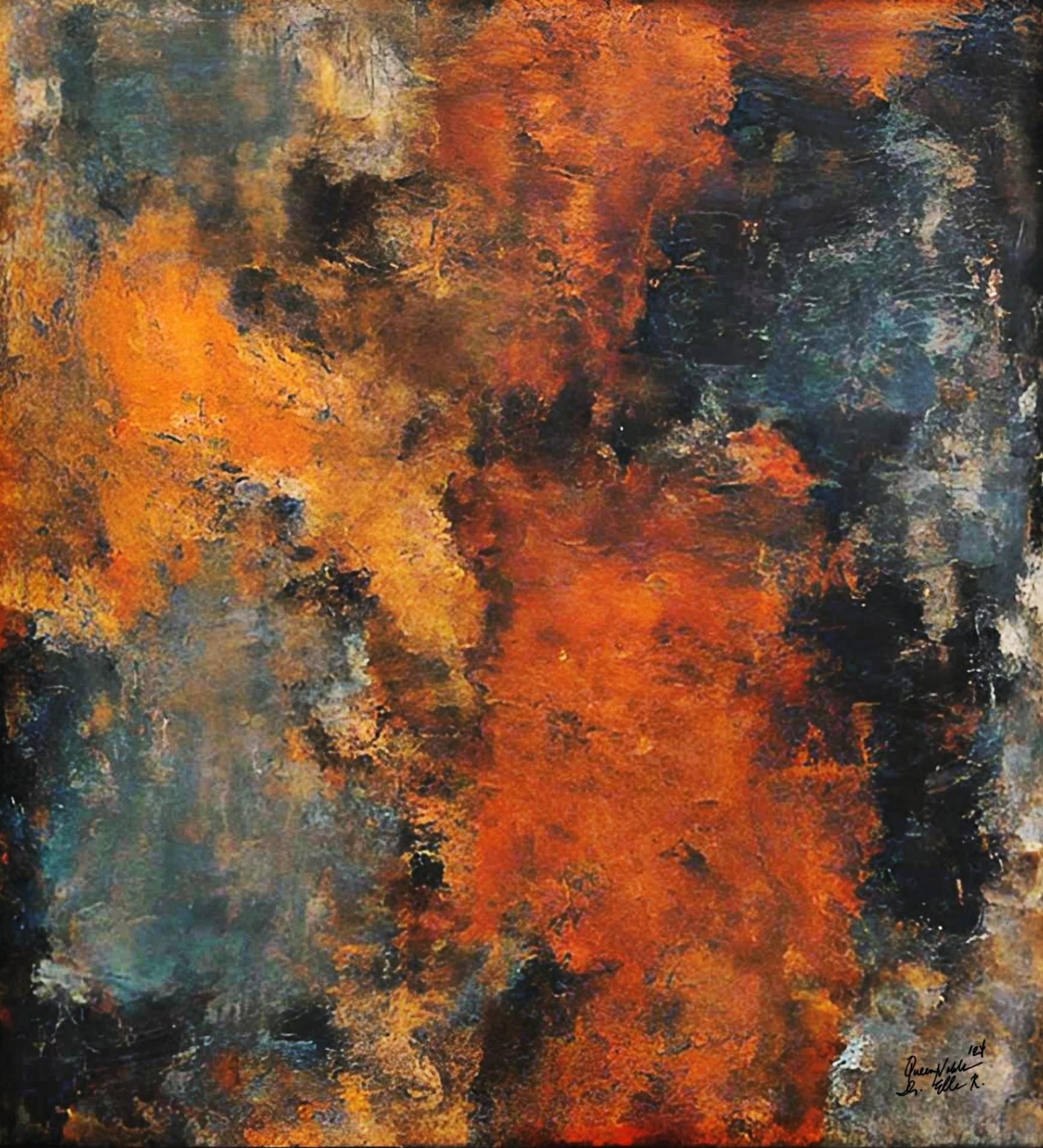 Rustic Abstract Series 24. Queennoble Dr. Pamela Ramirez Queennoble