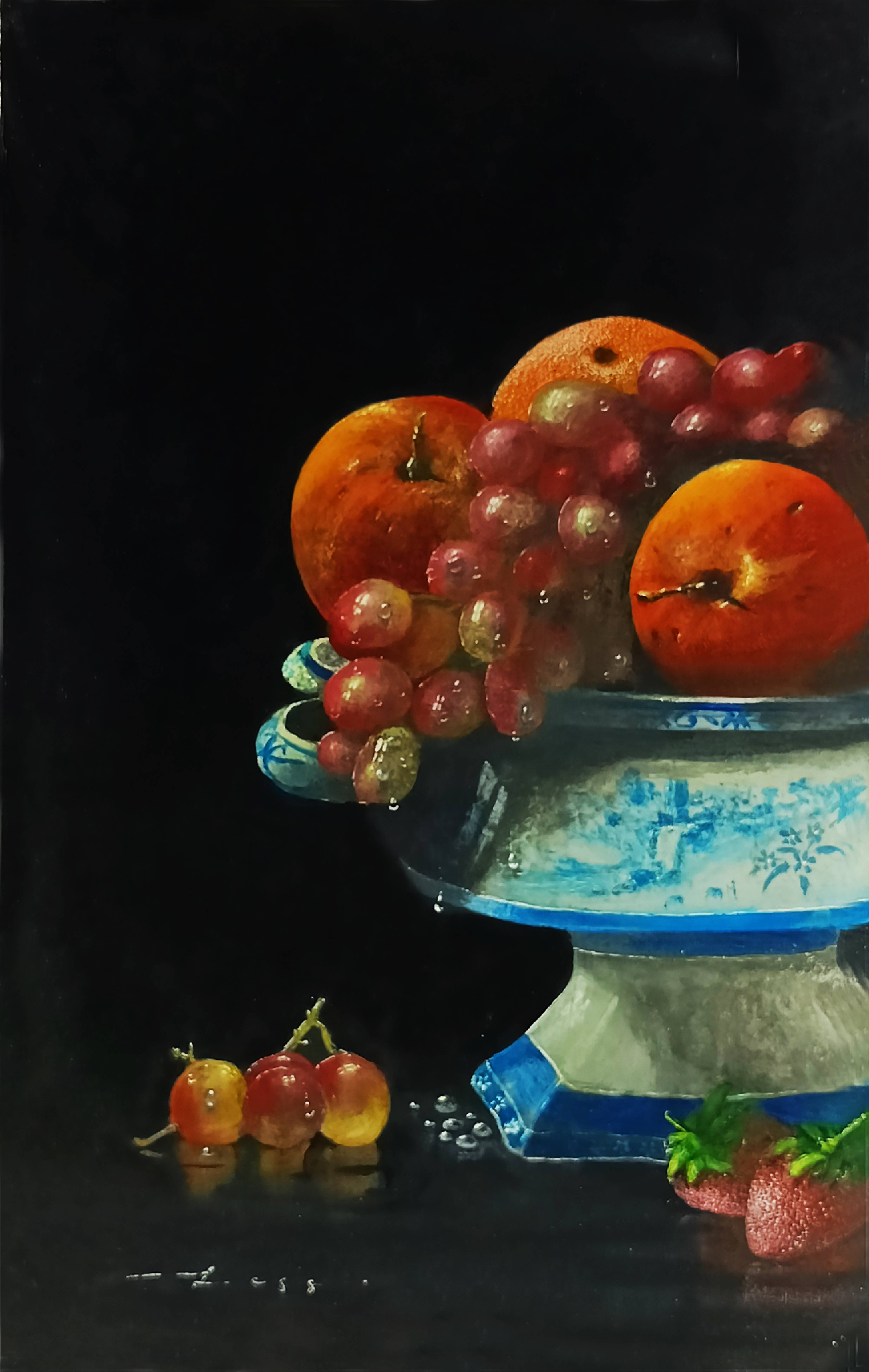 Fruit in the cracked bowl. Tony Legg