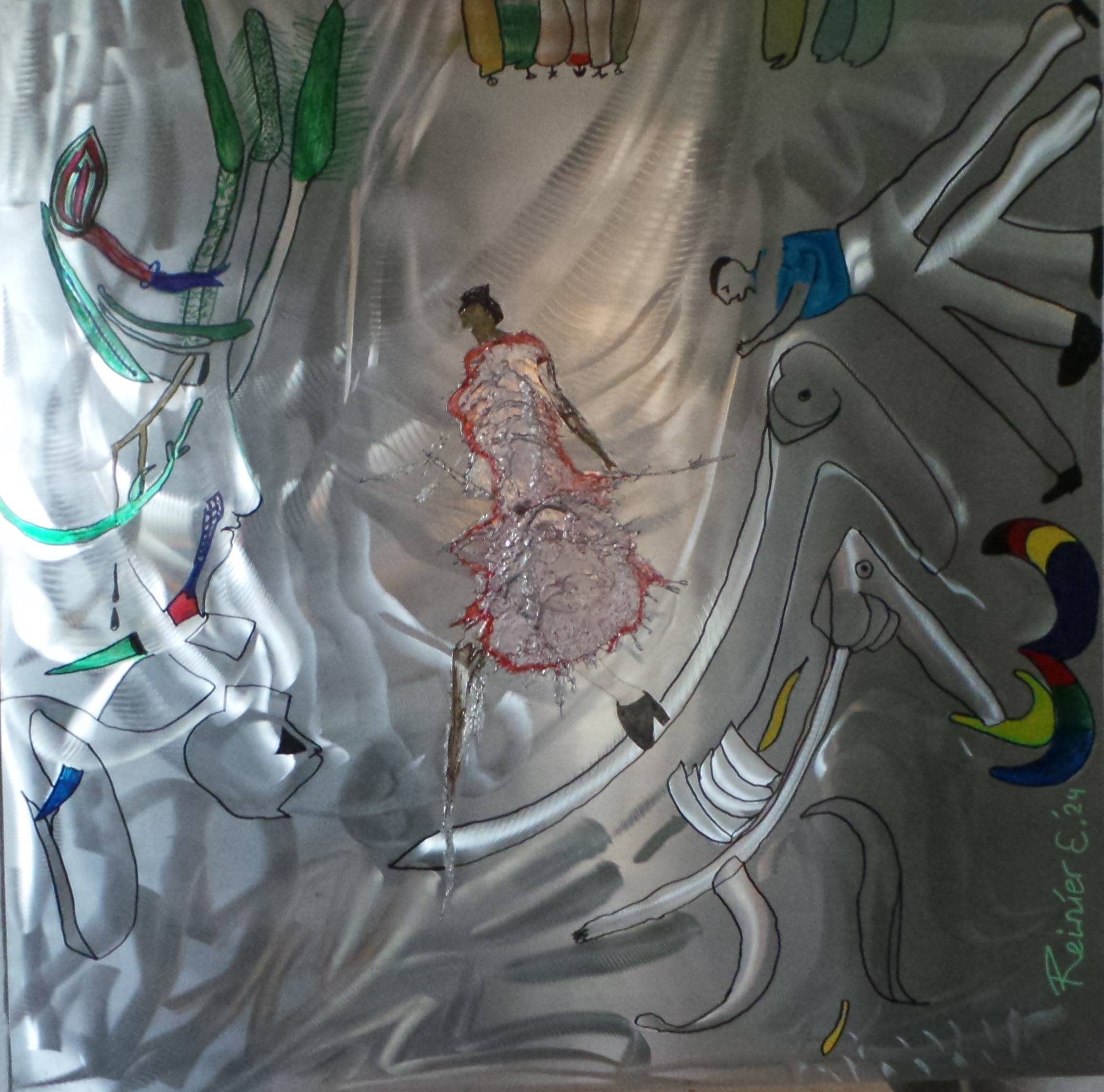 Flamenco, 2 Flamingos and 3 croissants. Reinier Eikelenboom (Reinier. E