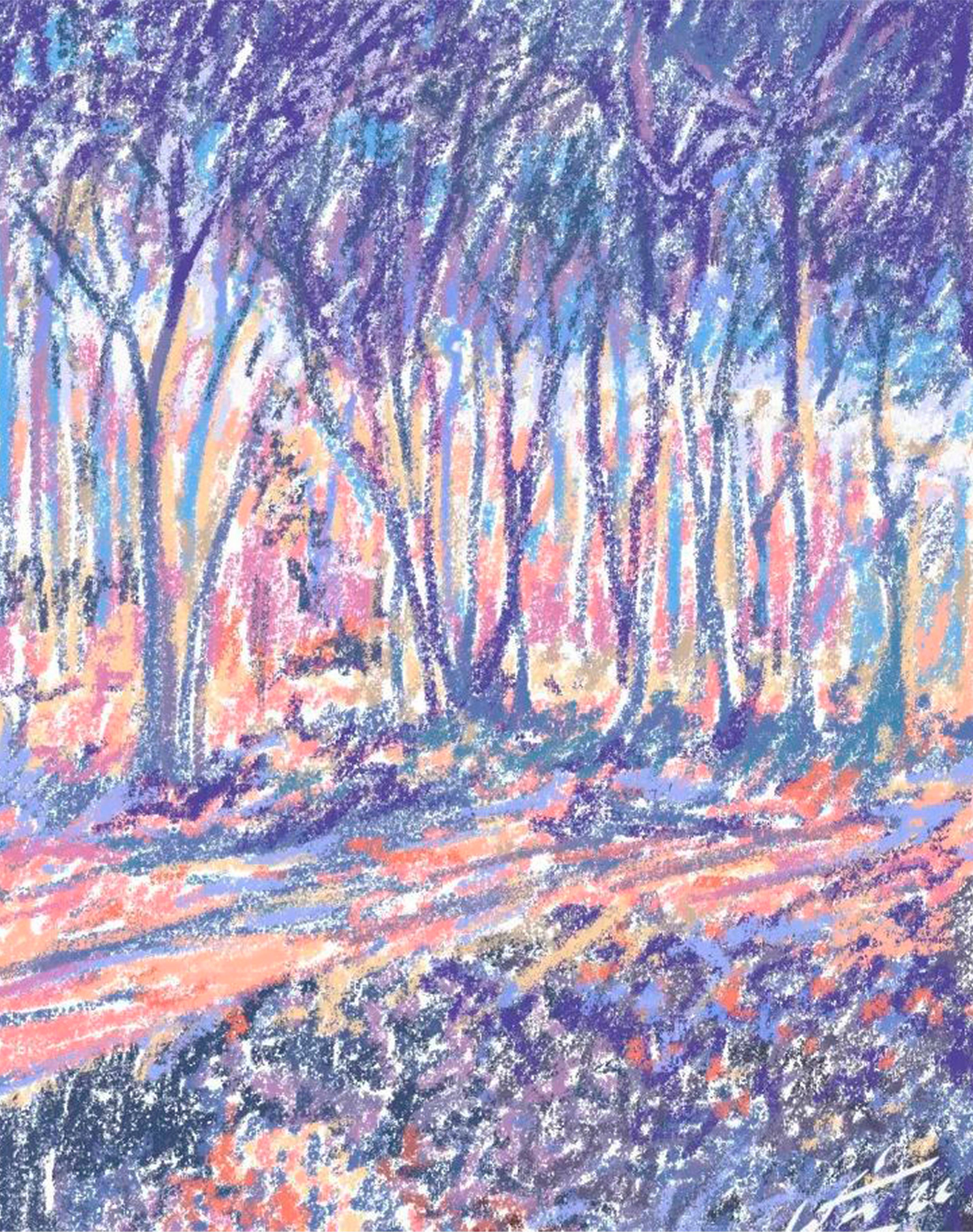 Monte de crayones. 