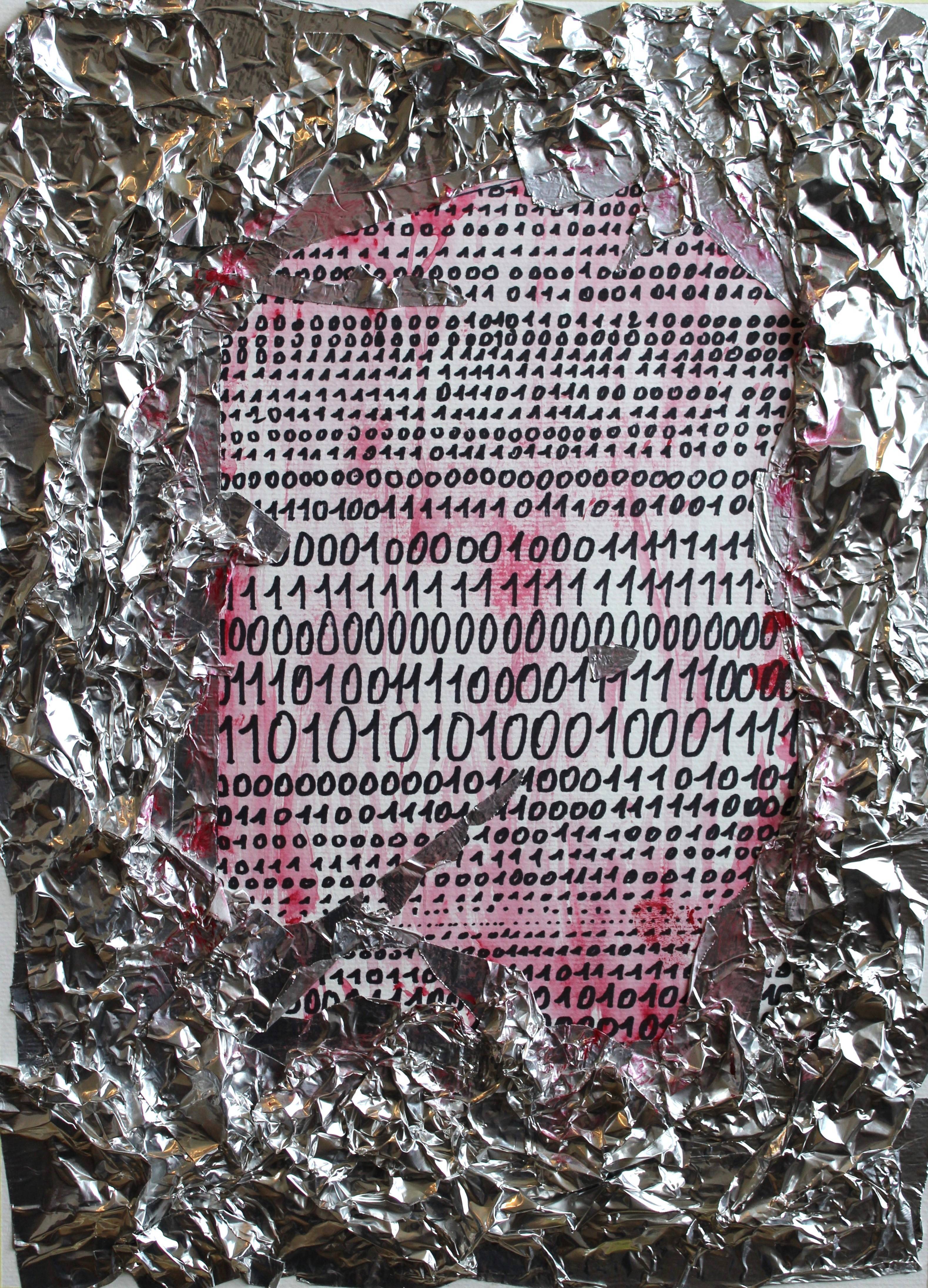 Bug 2024 (collage et feutre sur papier 29.7cmx42cm). 