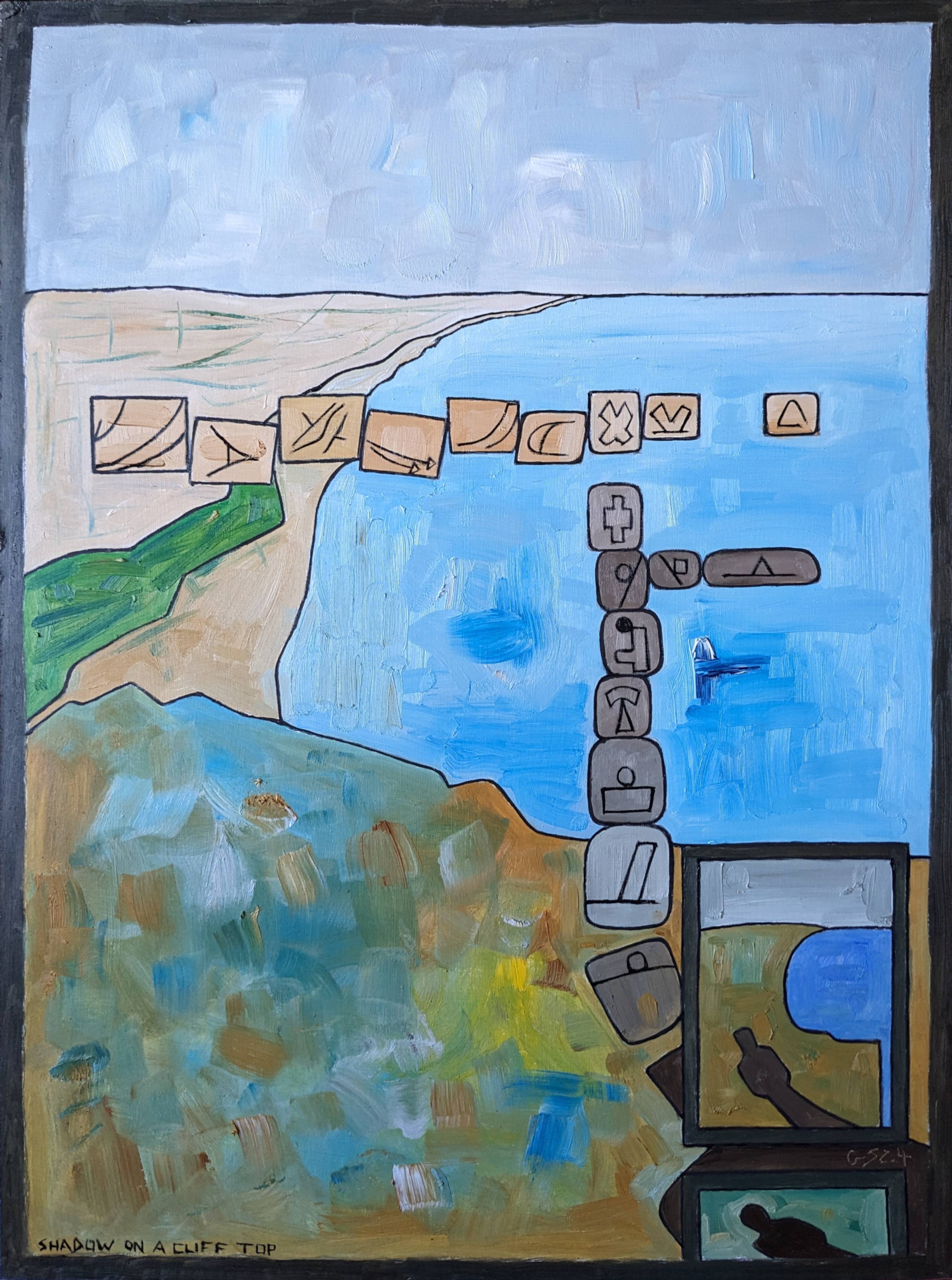 Shadow On a Cliff Top. 