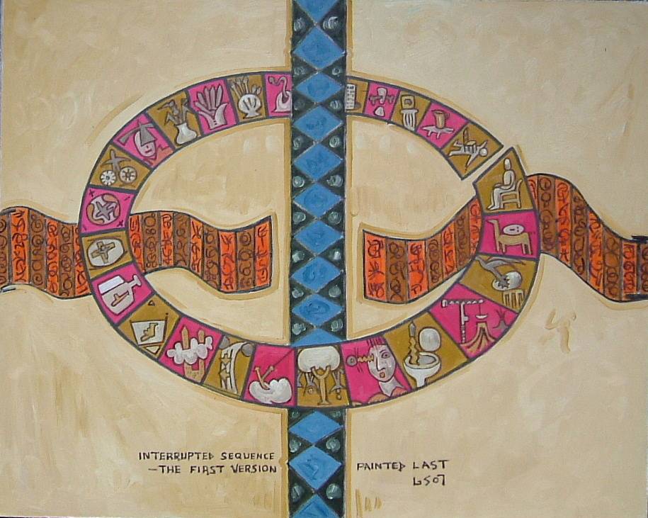 Interrupted Sequence - The First Version Painted Last. 