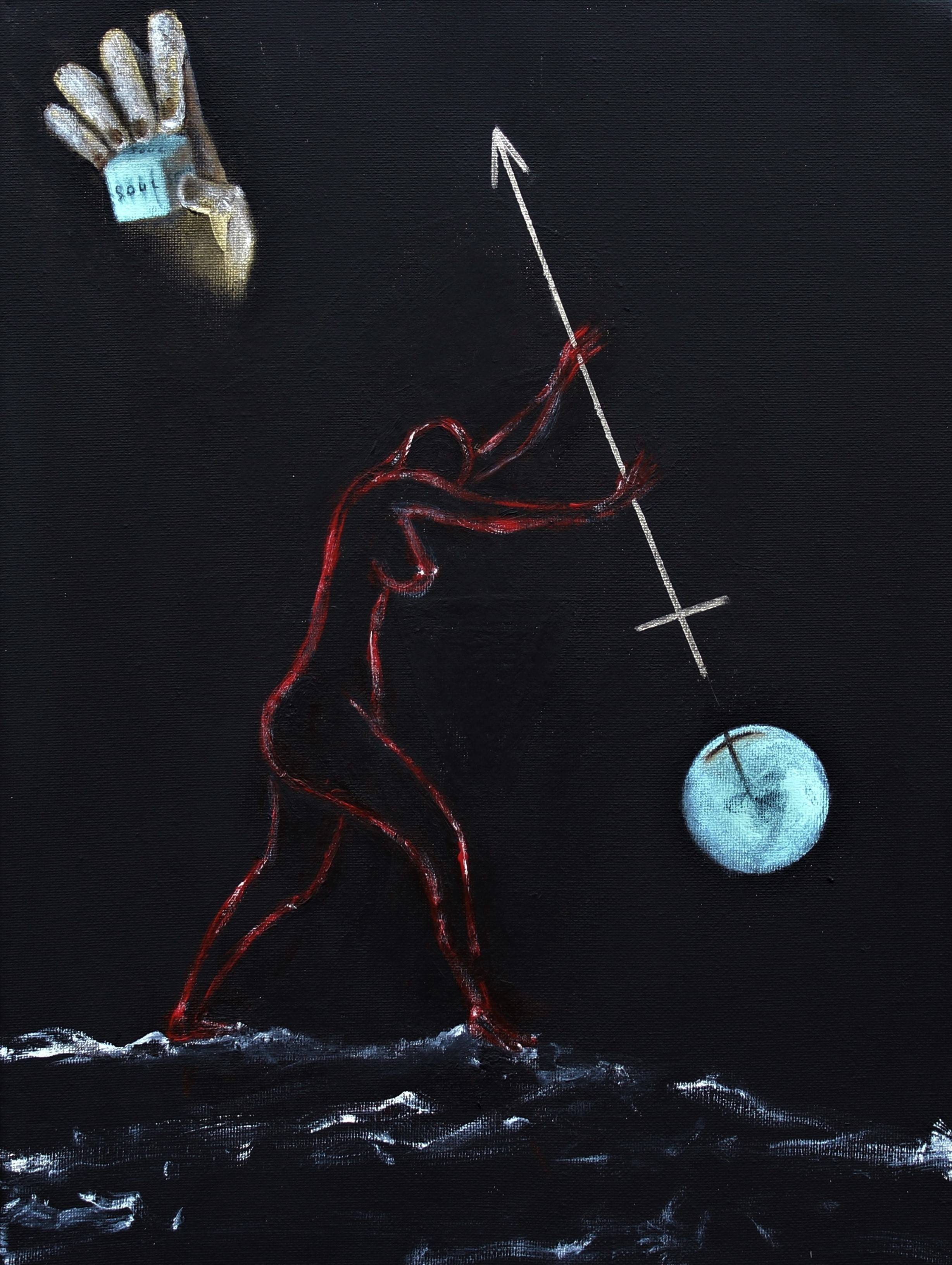 La forge du genre… (Acrylique sur toile40cmx50cm). 