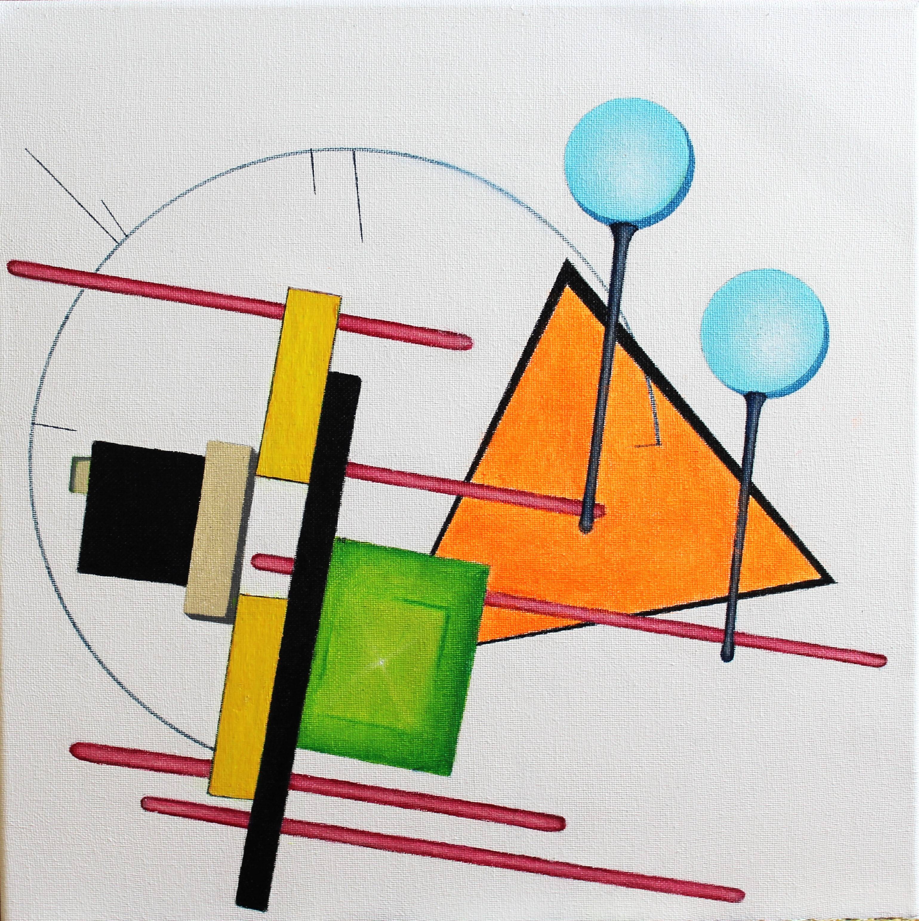 Sans aucun sens (acrylique sur toile 40cmX40cm). 