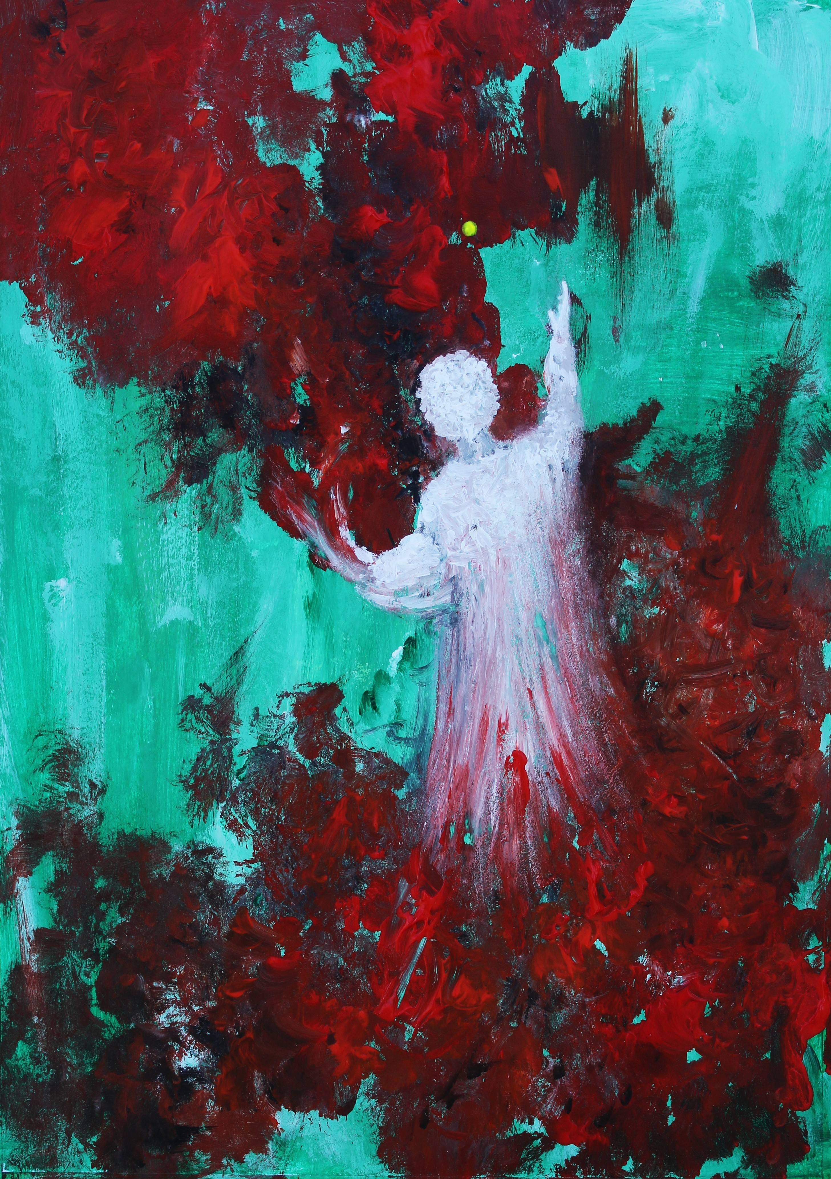 N°315 (acrylique sur papier a3). 