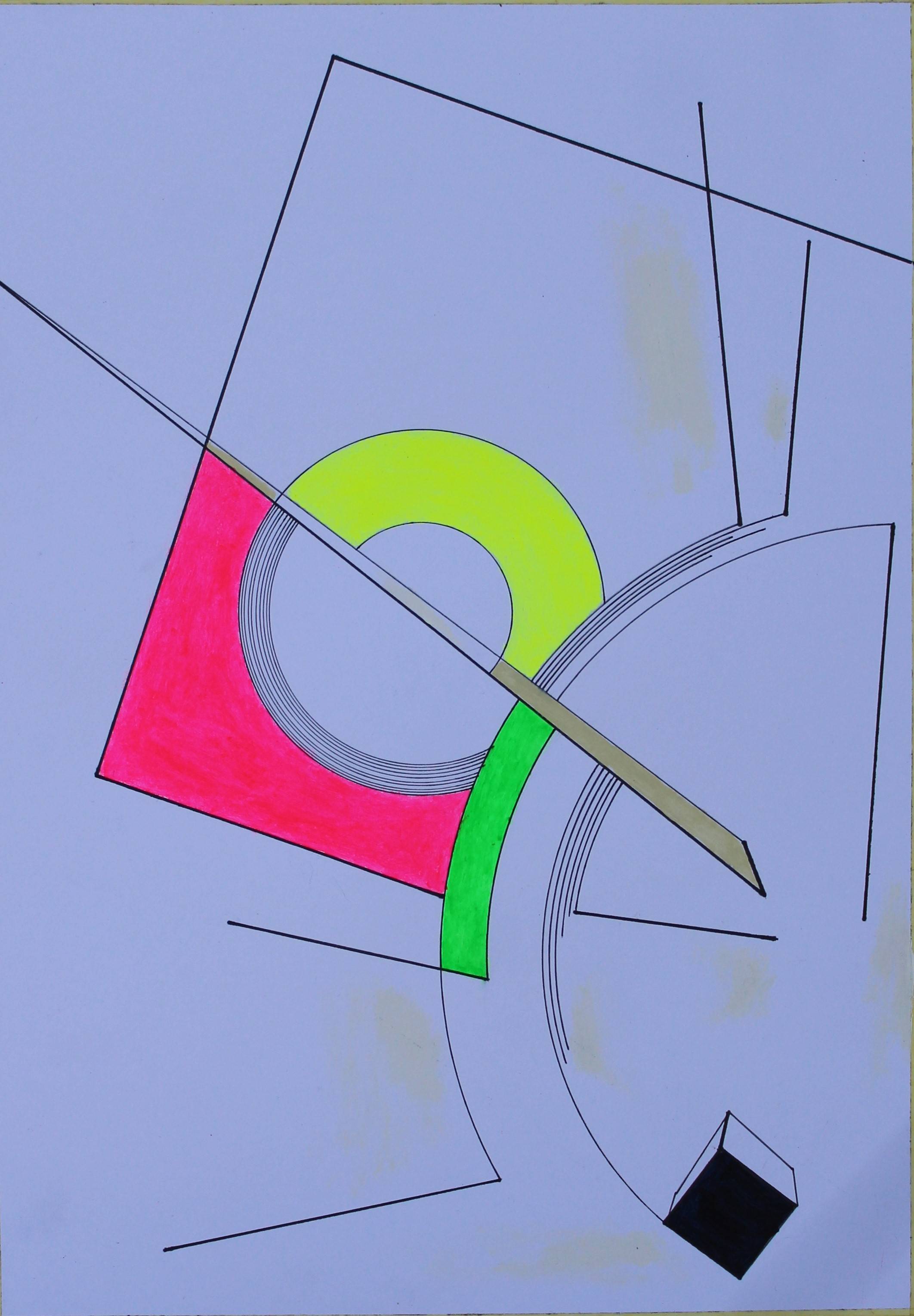 N°36896 (acrylique sur papier a3). 
