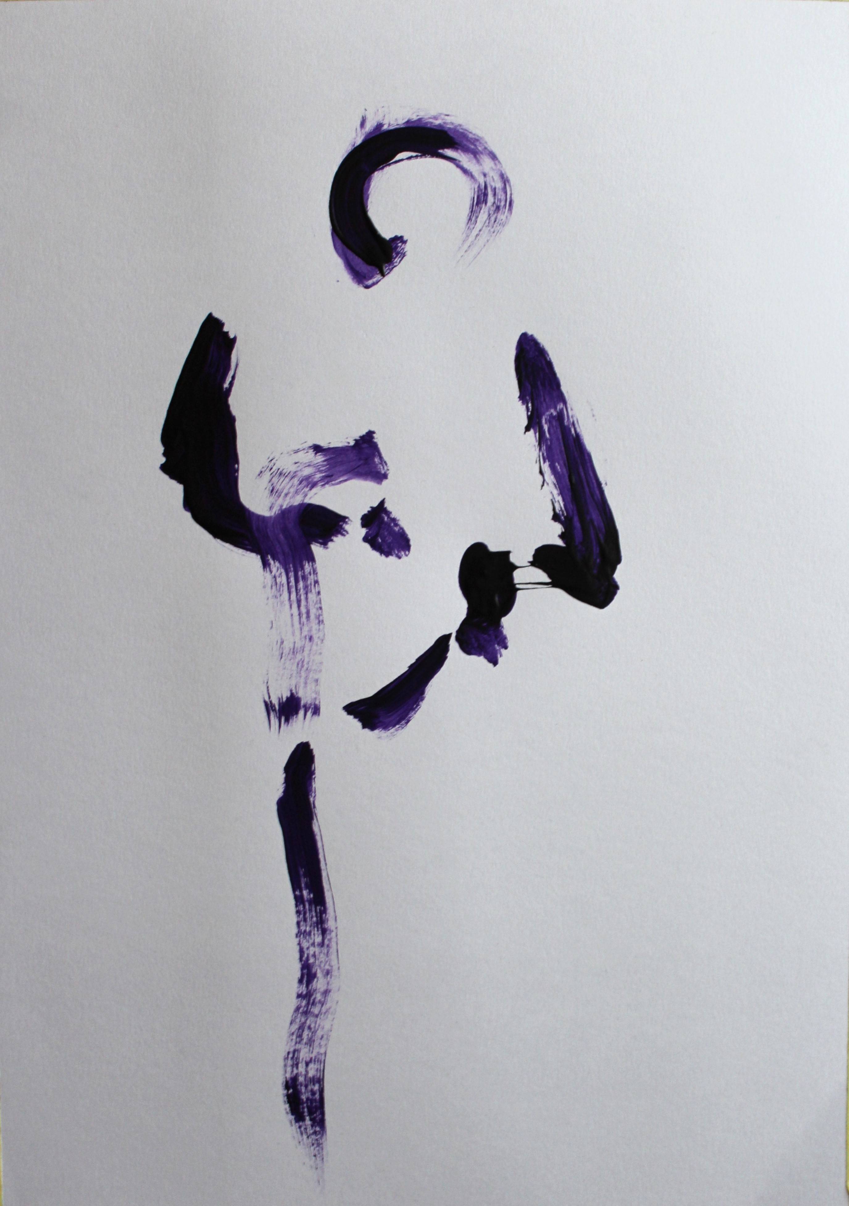 N°75 (acrylique sur papier a3). 