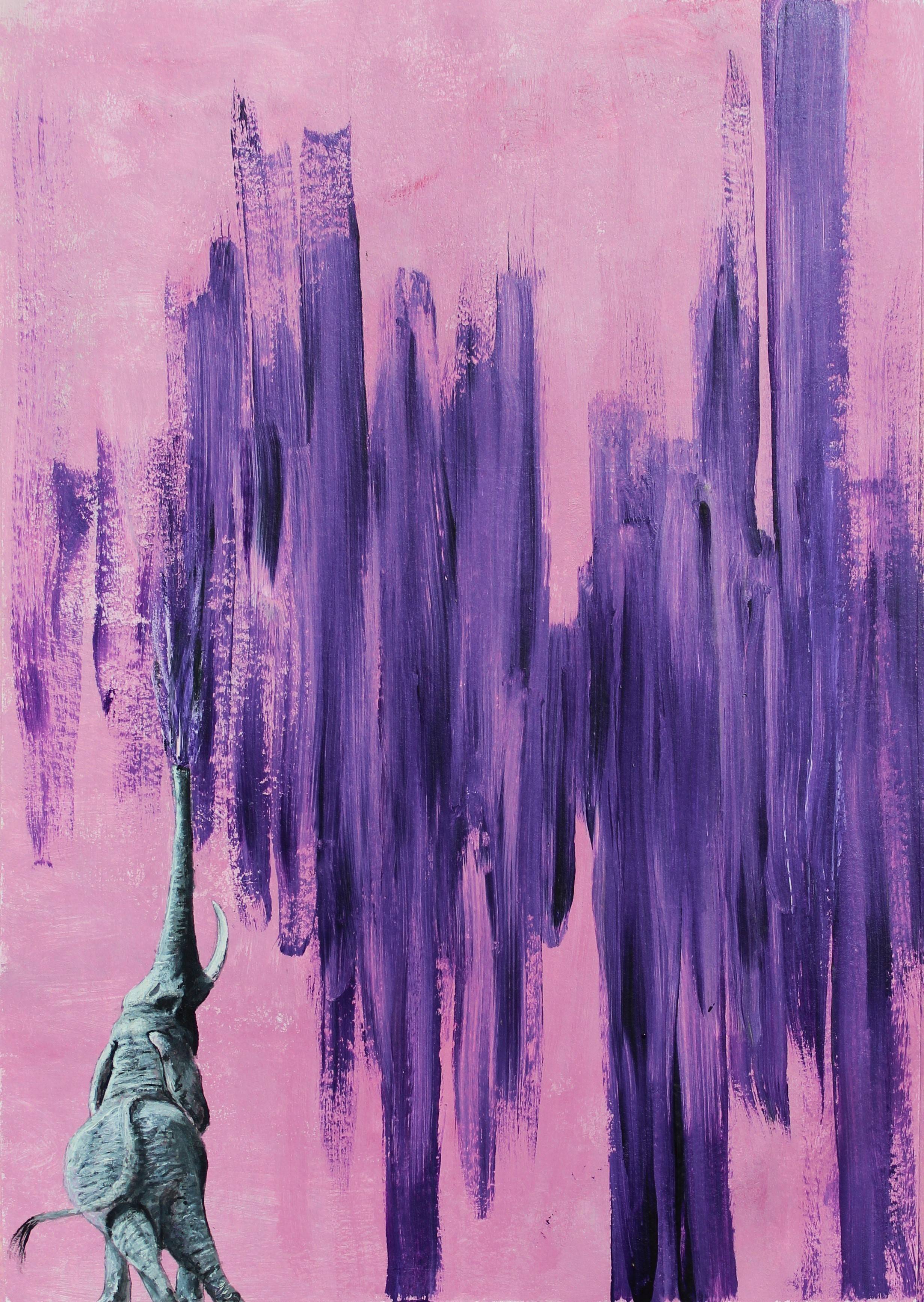 N°3689 (acrylique sur papier a3). 