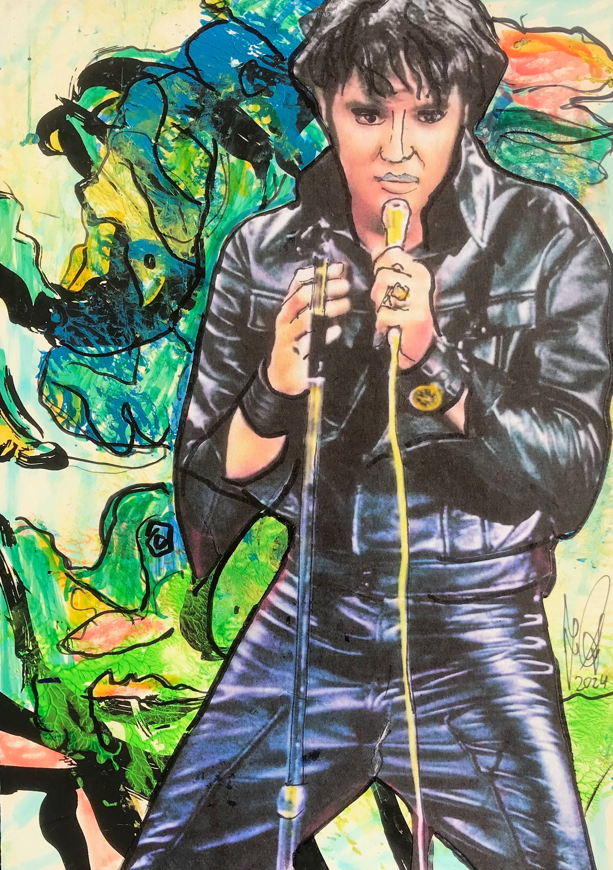 «Hommage an Elvis Presley» von 2023. Grafe/art