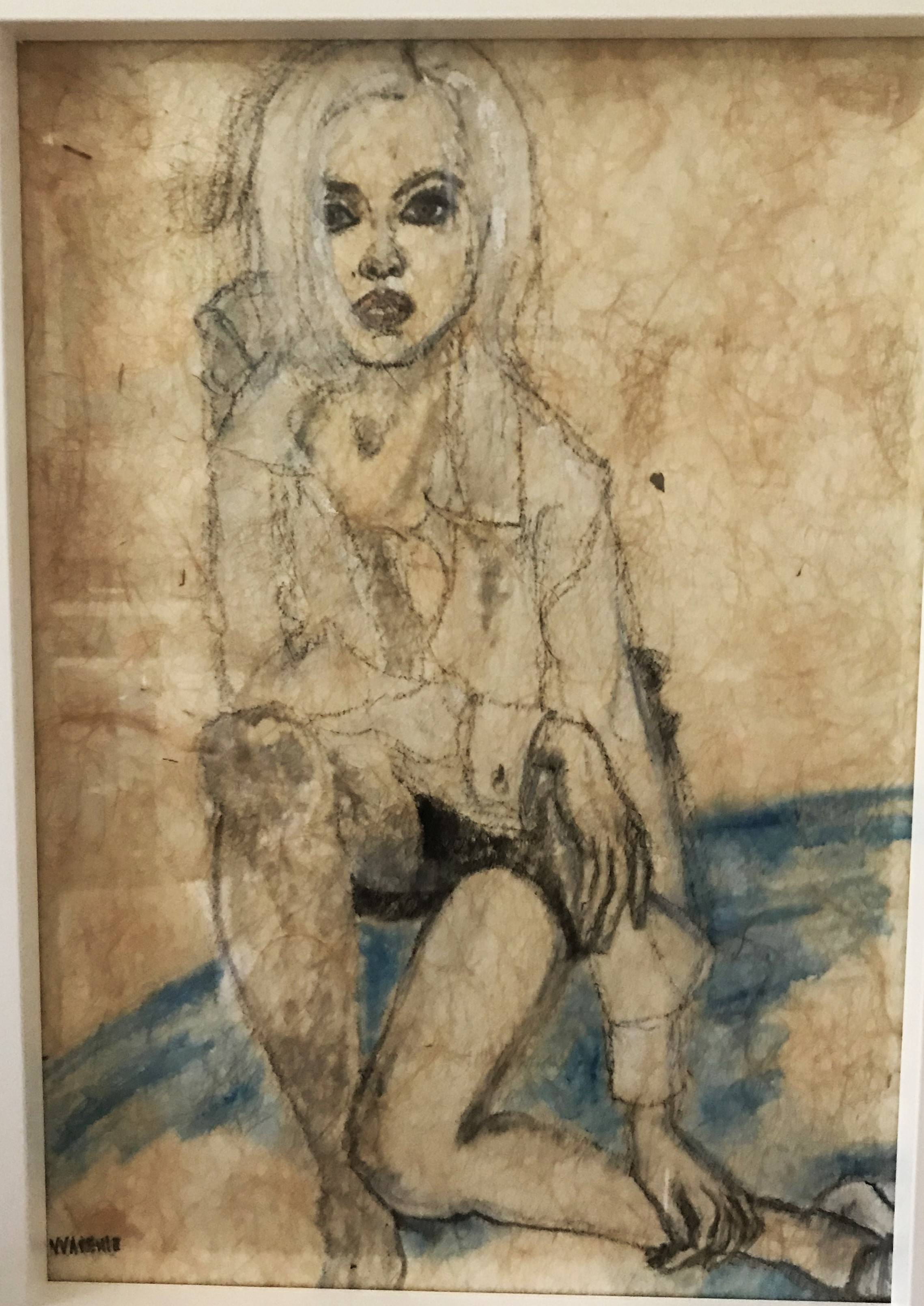 Jeune femme aux cheveux blancs. Vareille Sorbac Nathalie Vareille Sorbac