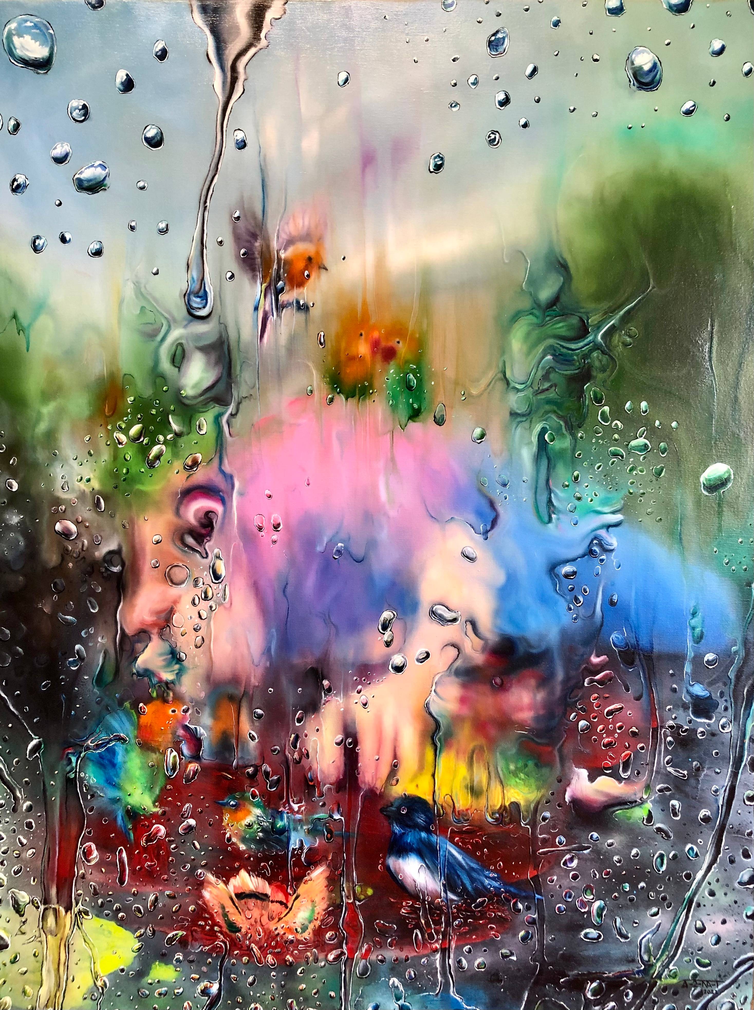 Alain donar pintura original óleo/lienzo arte surrealista cubano 36«x48«coa. Alain Donate Hernandez