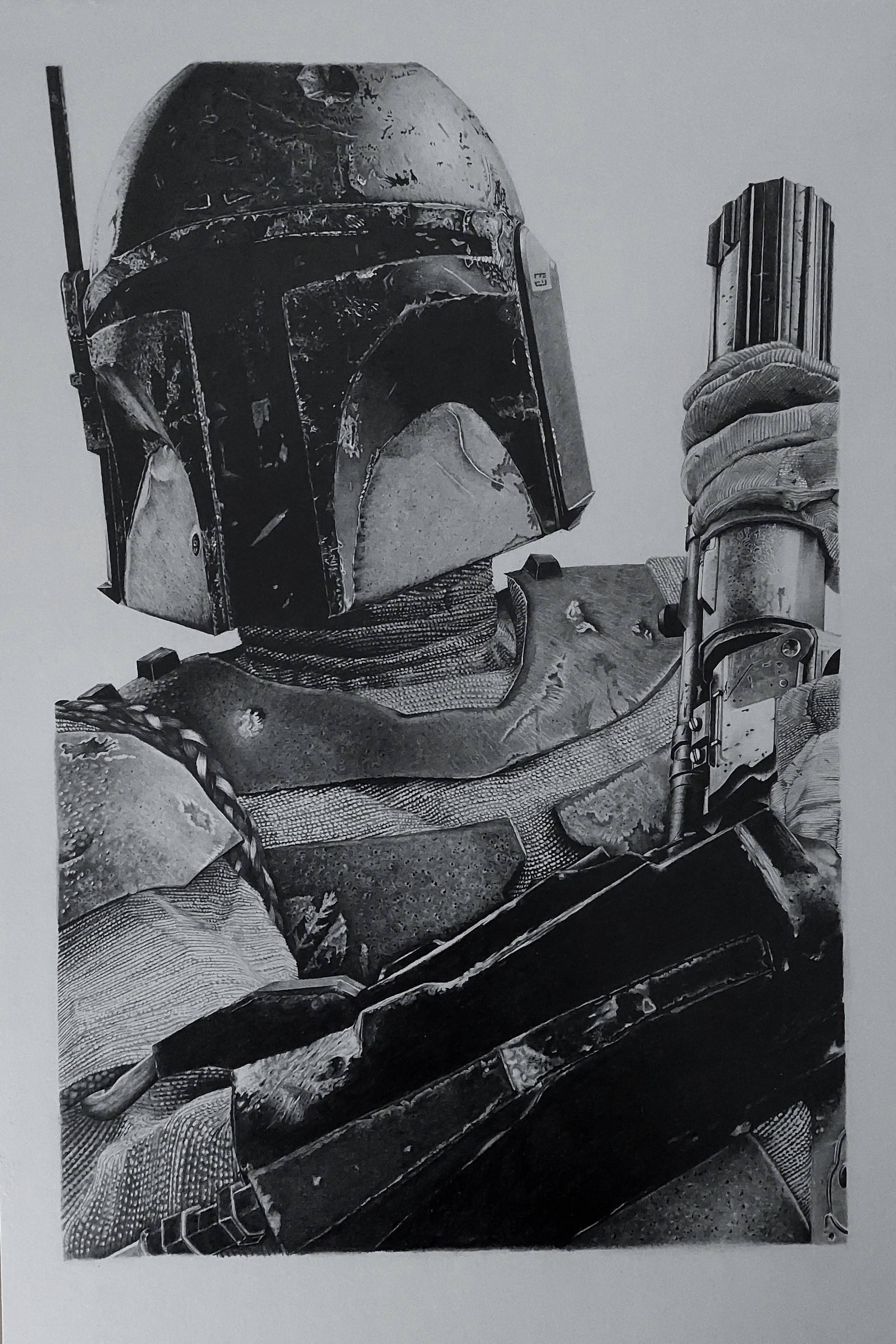 Boba Fett. Laura Gay Chiki Art Drawings