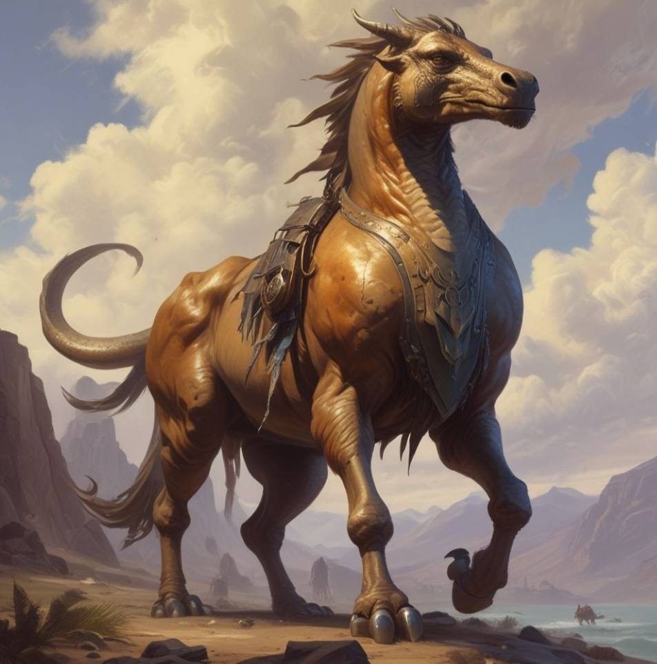 Mythical horse. Grayson