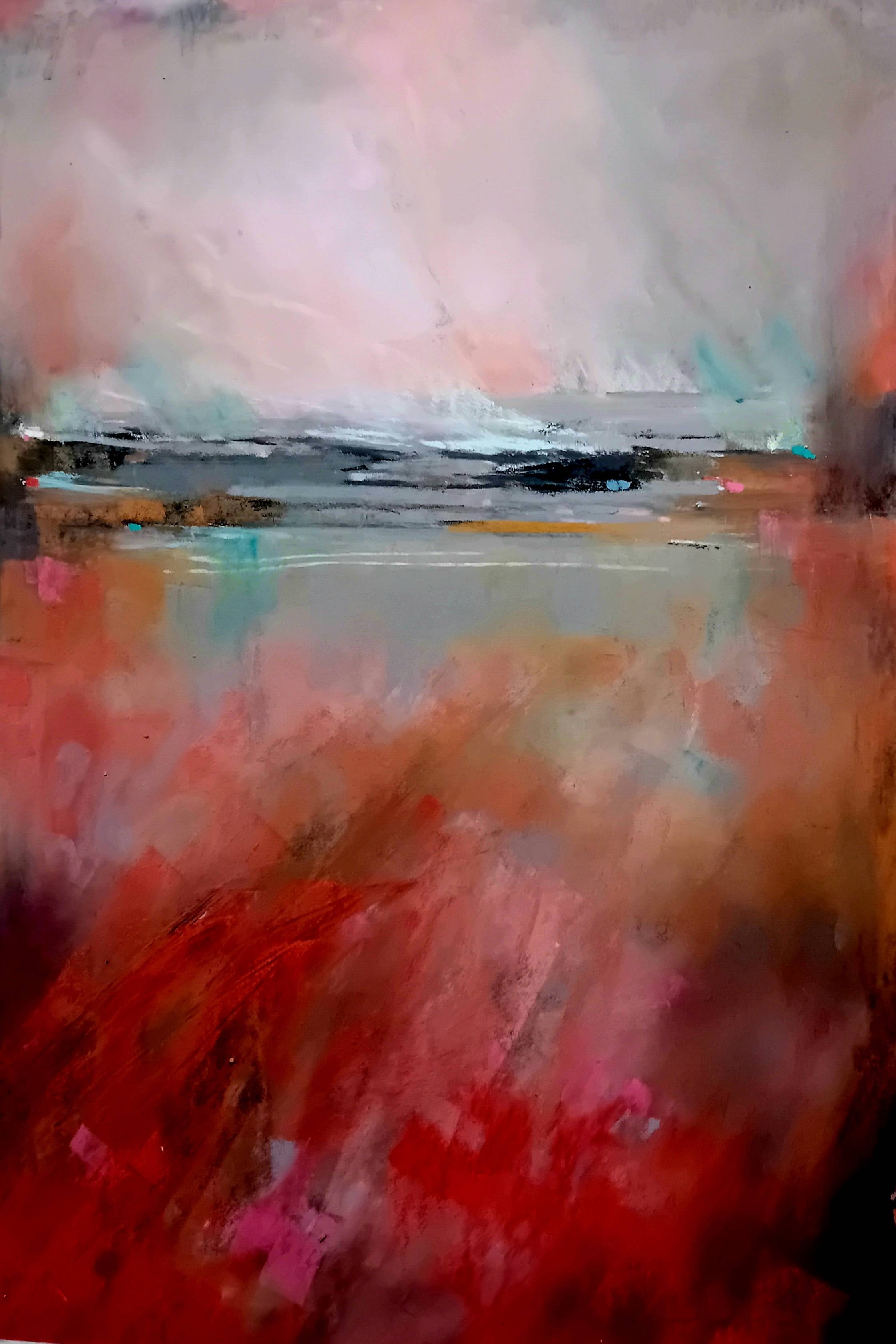 Plage Bretonne - fin de journée. Viviane Cabanat