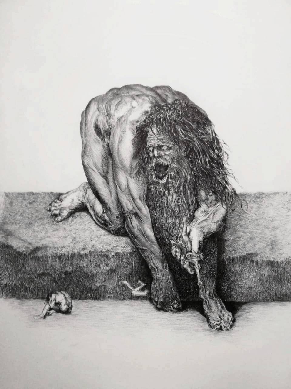 Cronos dévorant ses enfants. Adel