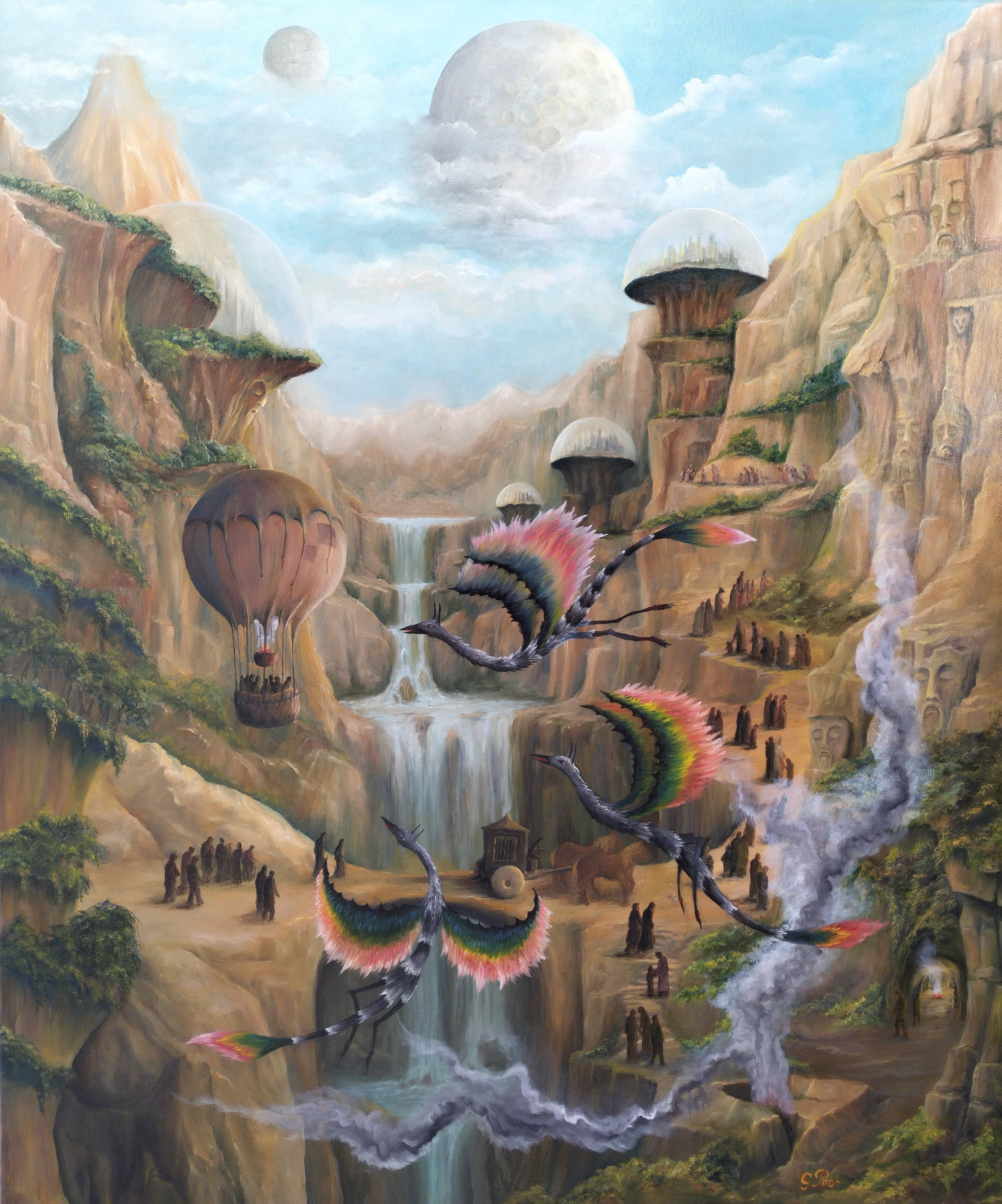 Peinture à l'huile ref 294934. Gregory Pyra Piro